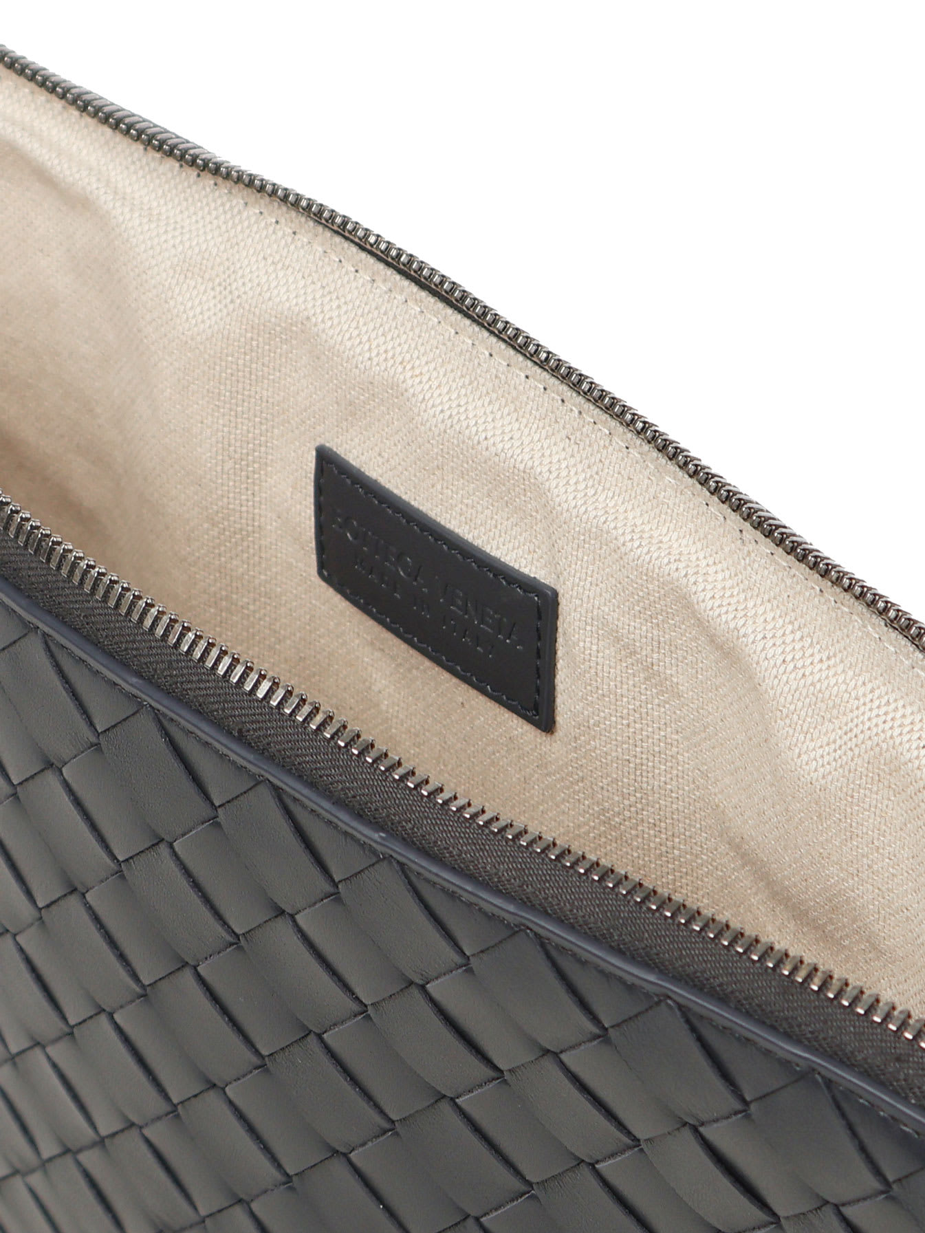 Bottega Veneta Getaway Document Case In Shadow N-silver