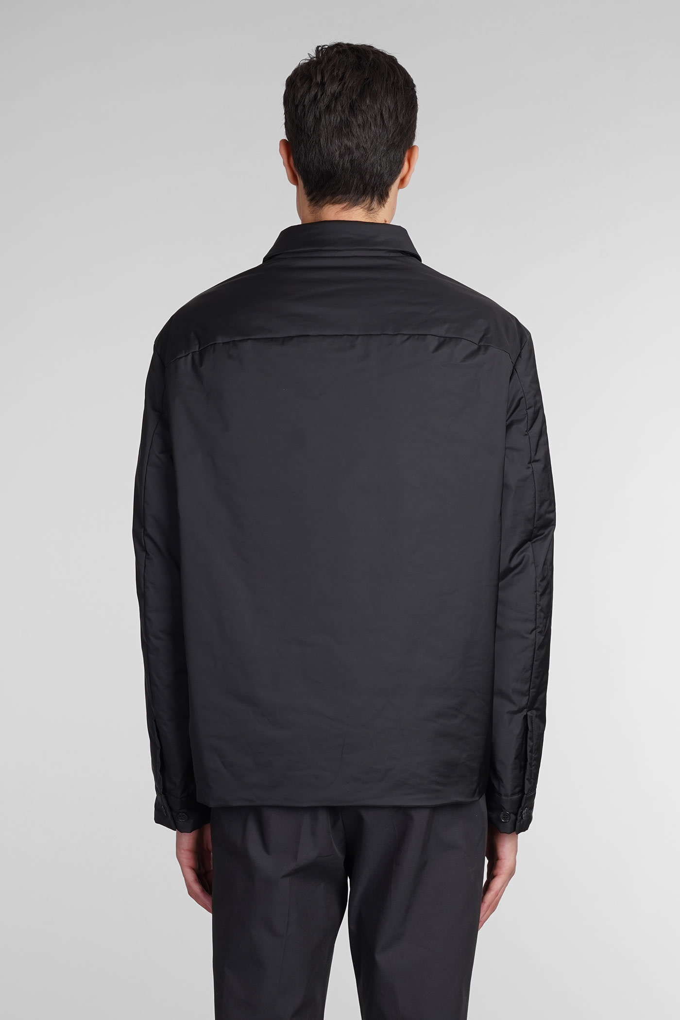 Shop Neil Barrett Casual Jacket In Black Polyester