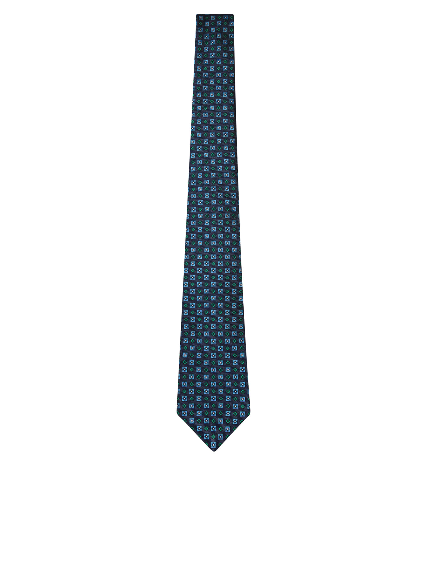 Patterned Blue/aqua Green Tie