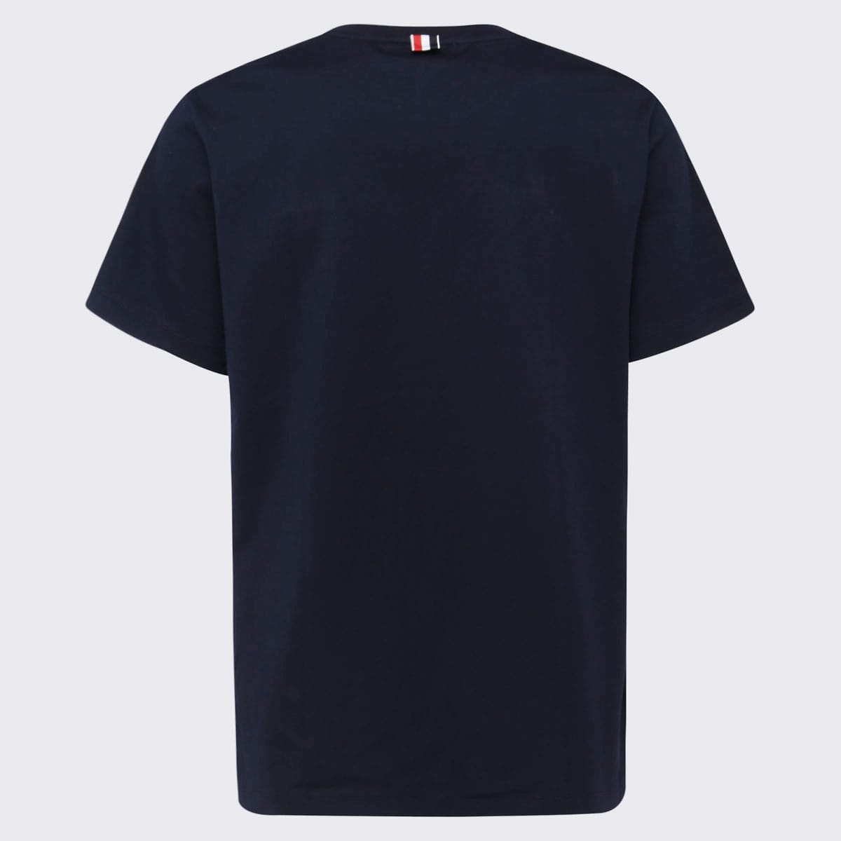 Shop Thom Browne Navy Blue Cotton T-shirt