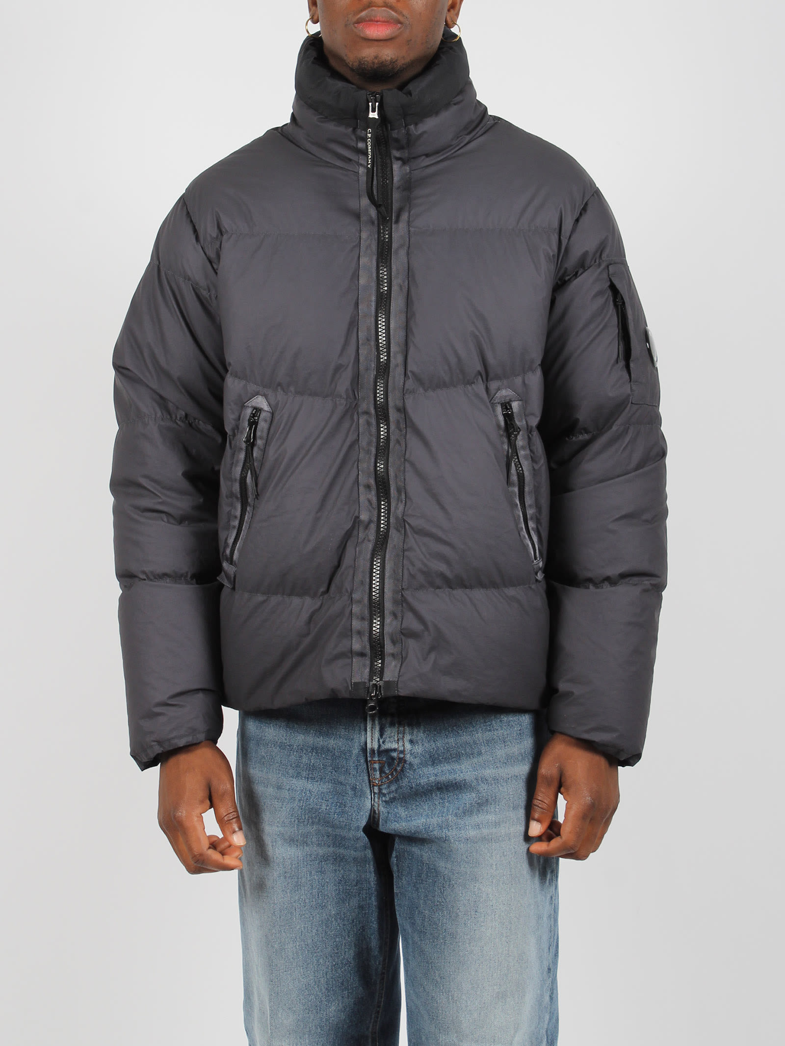 Shop C.p. Company Bi-tm Down Jacket In Black