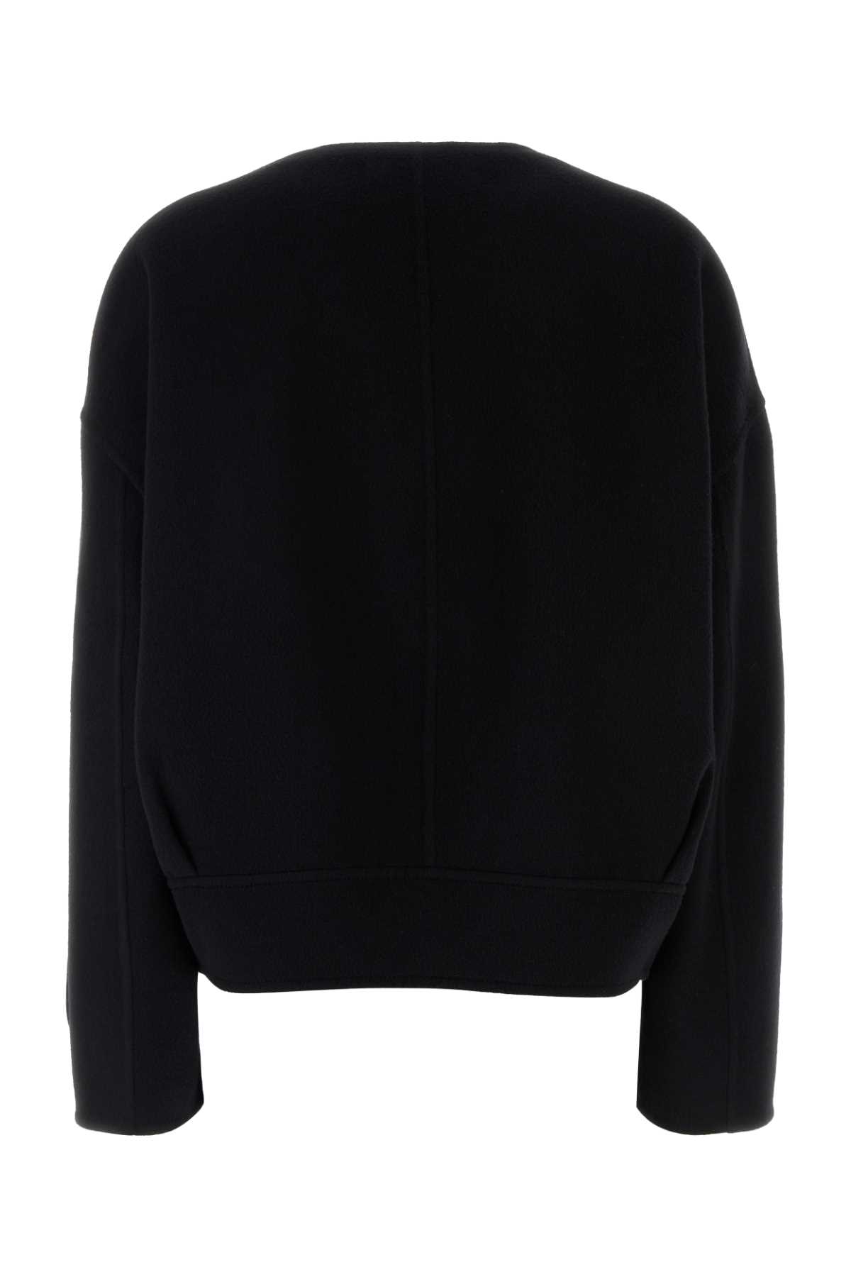 Marni Black Felt Blazer In Black