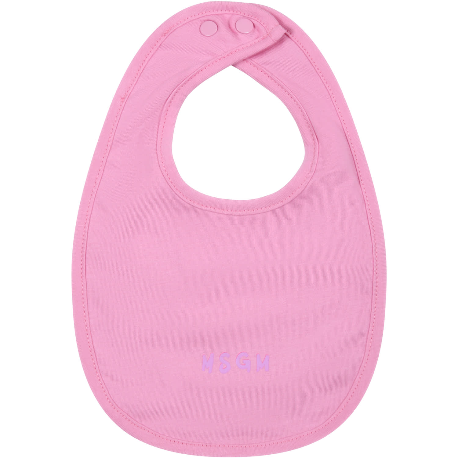 Shop Msgm Pink Set For Baby Girl With Violet Logo