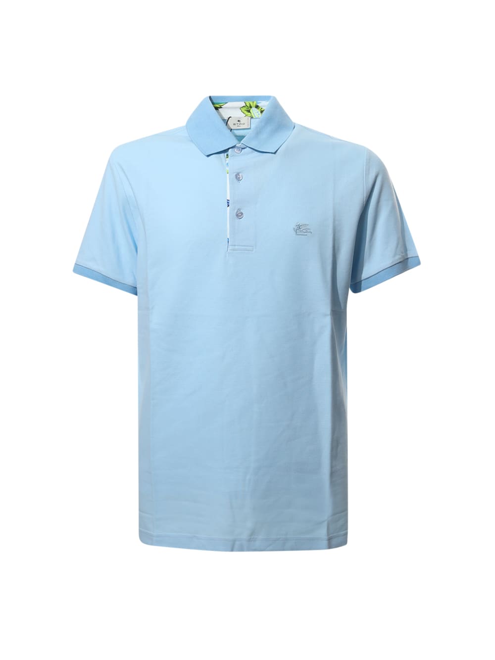 Shop Etro Polo  In Clear Blue