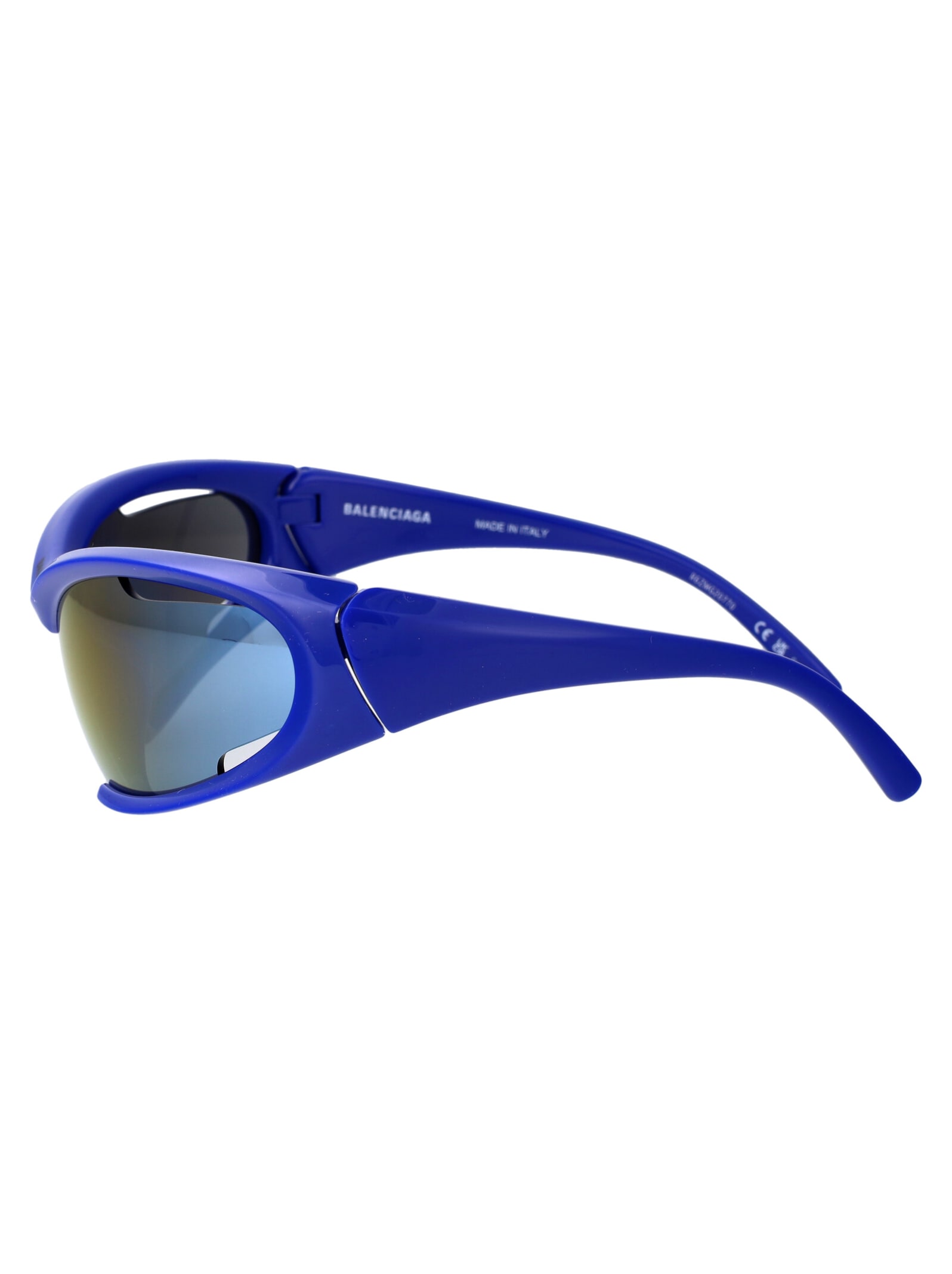 Balenciaga Bb0318s Sunglasses In 002 Blue Blue Blue