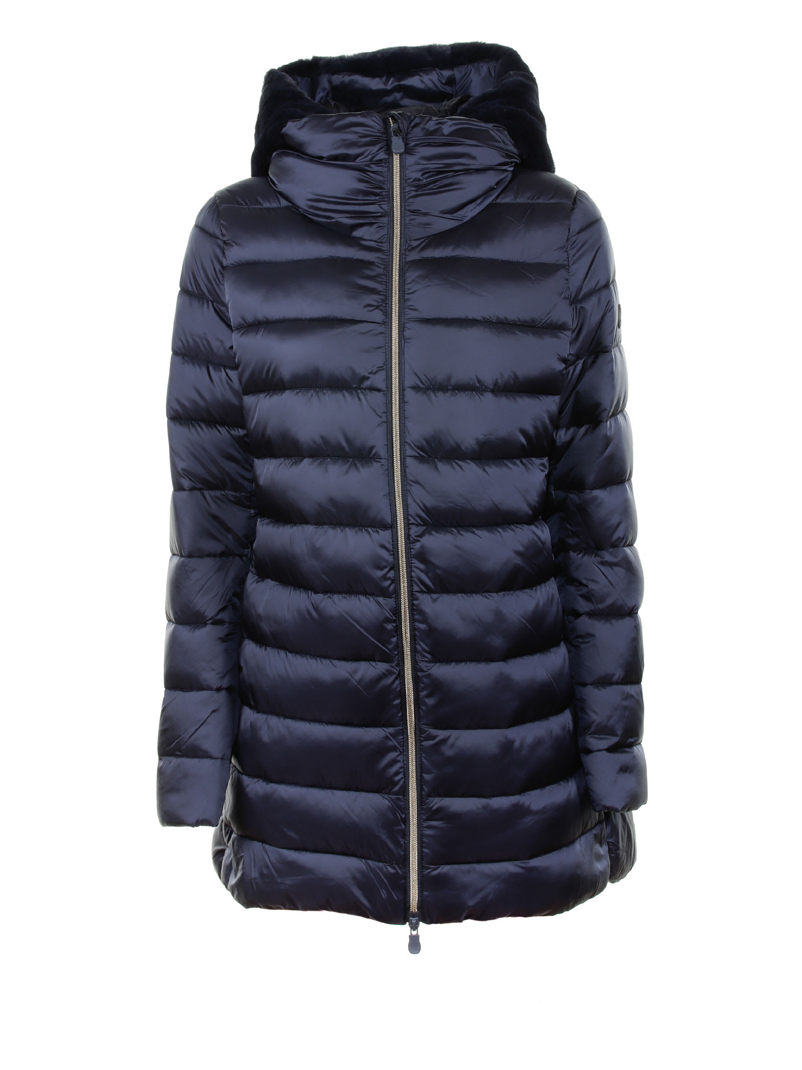 Save the Duck Long Quilted Down Jacket