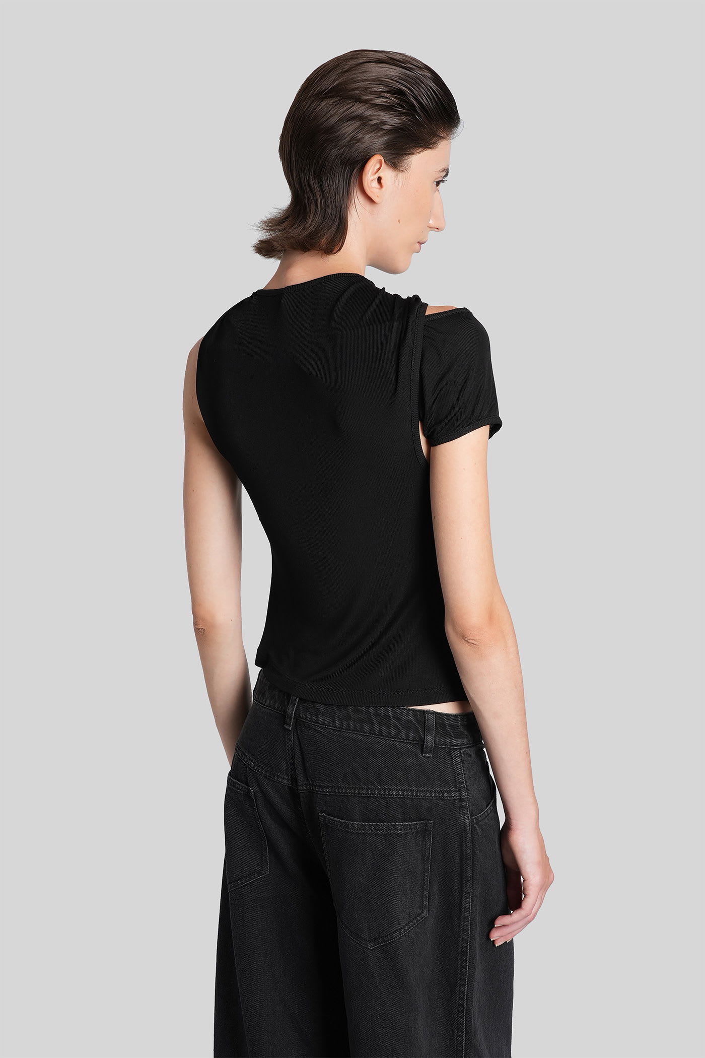 Christopher Esber Topwear In Black Viscose In Black