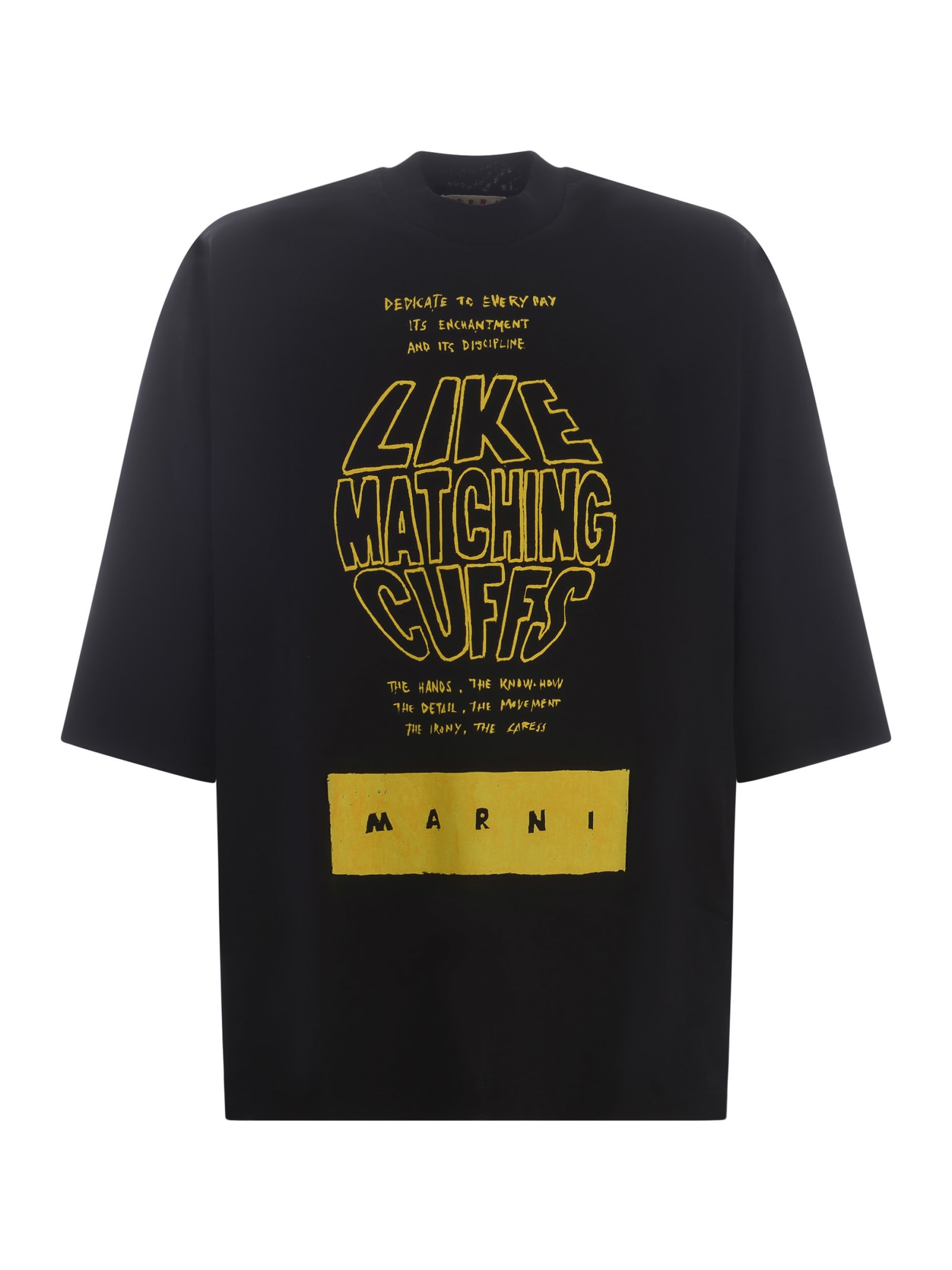 Marni T-shirt  Made Of Cotton In Nero