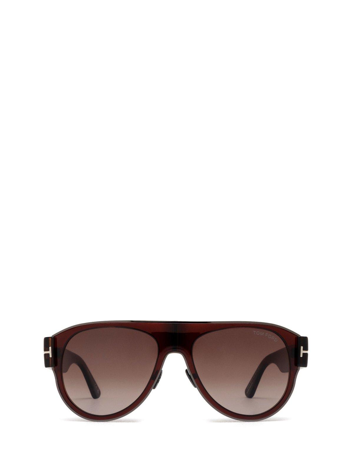 Tom Ford Aviator Frame Sunglasses Sunglasses In Black