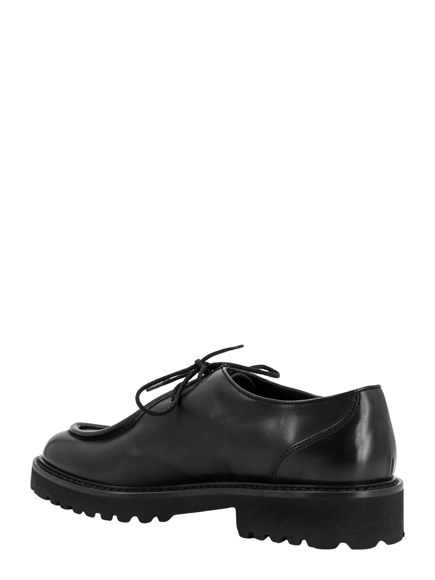 Shop Doucal's Lace-up Shoe In Nero
