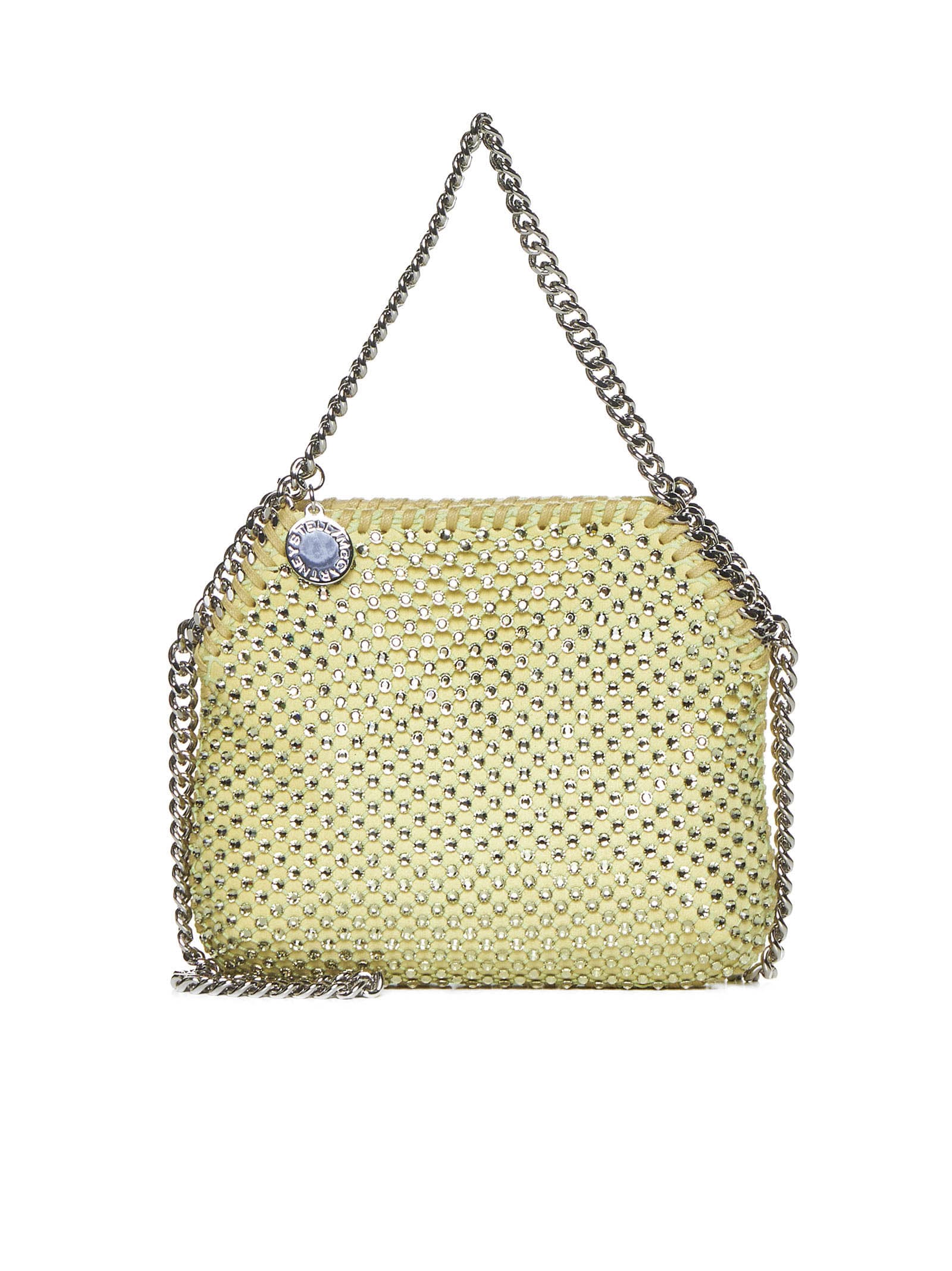 Shop Stella Mccartney Shoulder Bag In Lime Sorbet