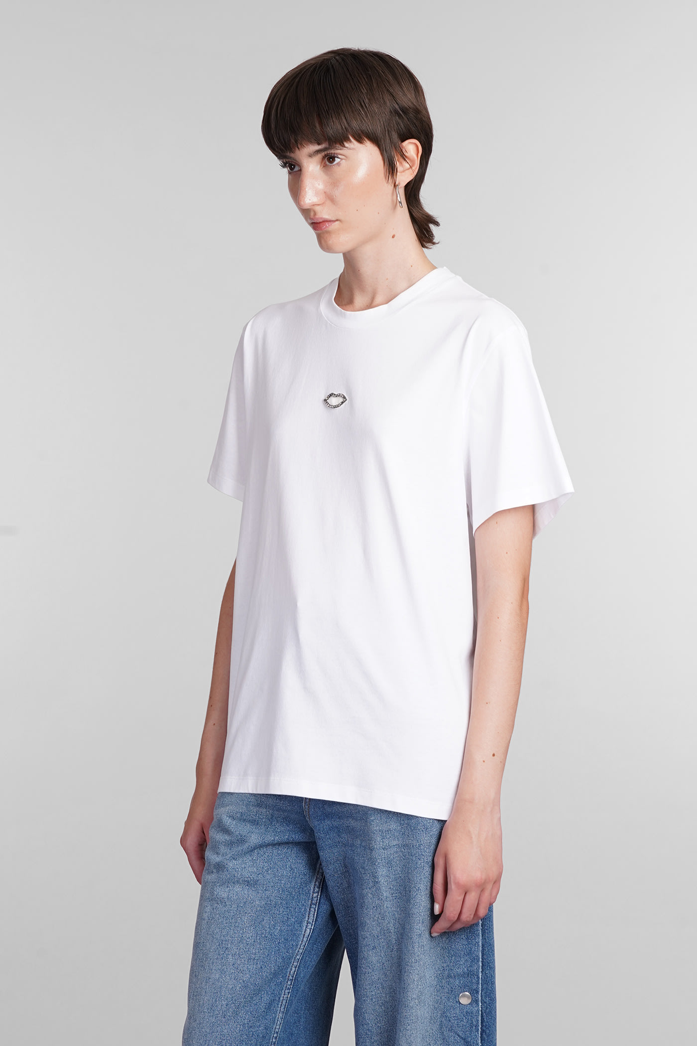 Shop Stella Mccartney T-shirt In White Cotton