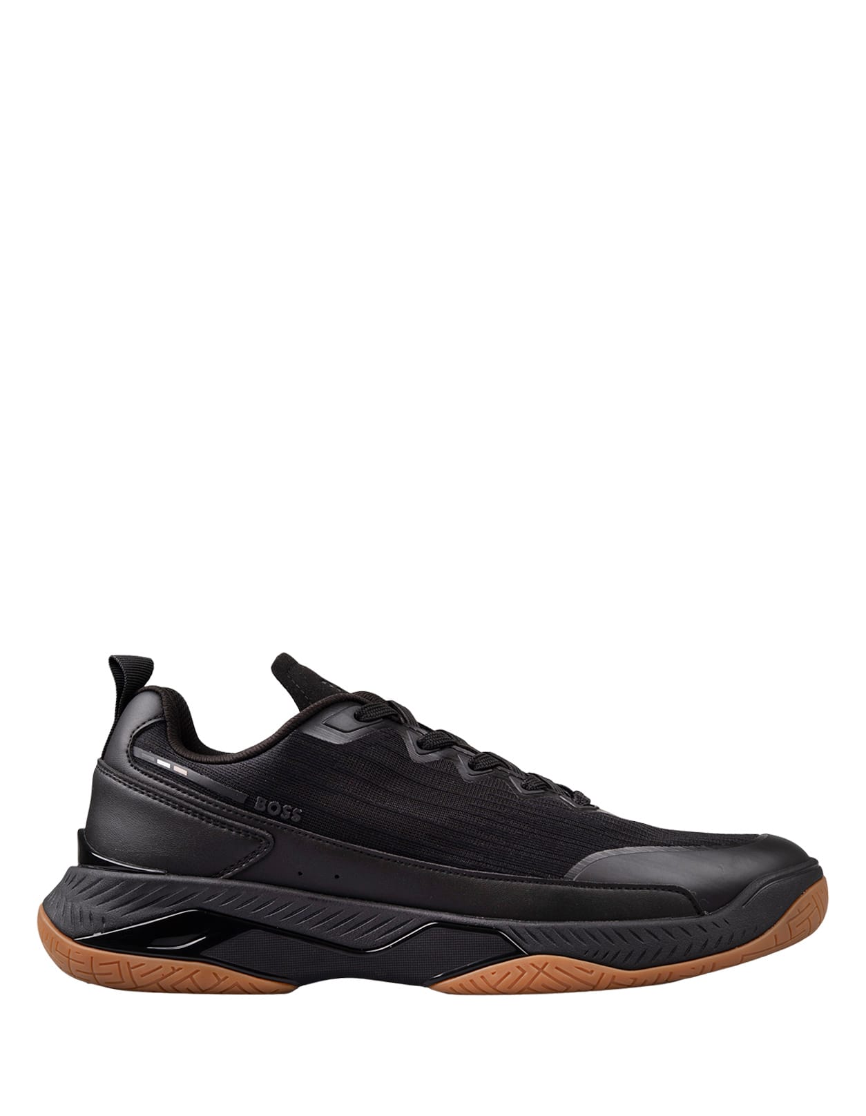 Hugo Boss Black Sneakers In Mixed Materials With Non-slip Sole