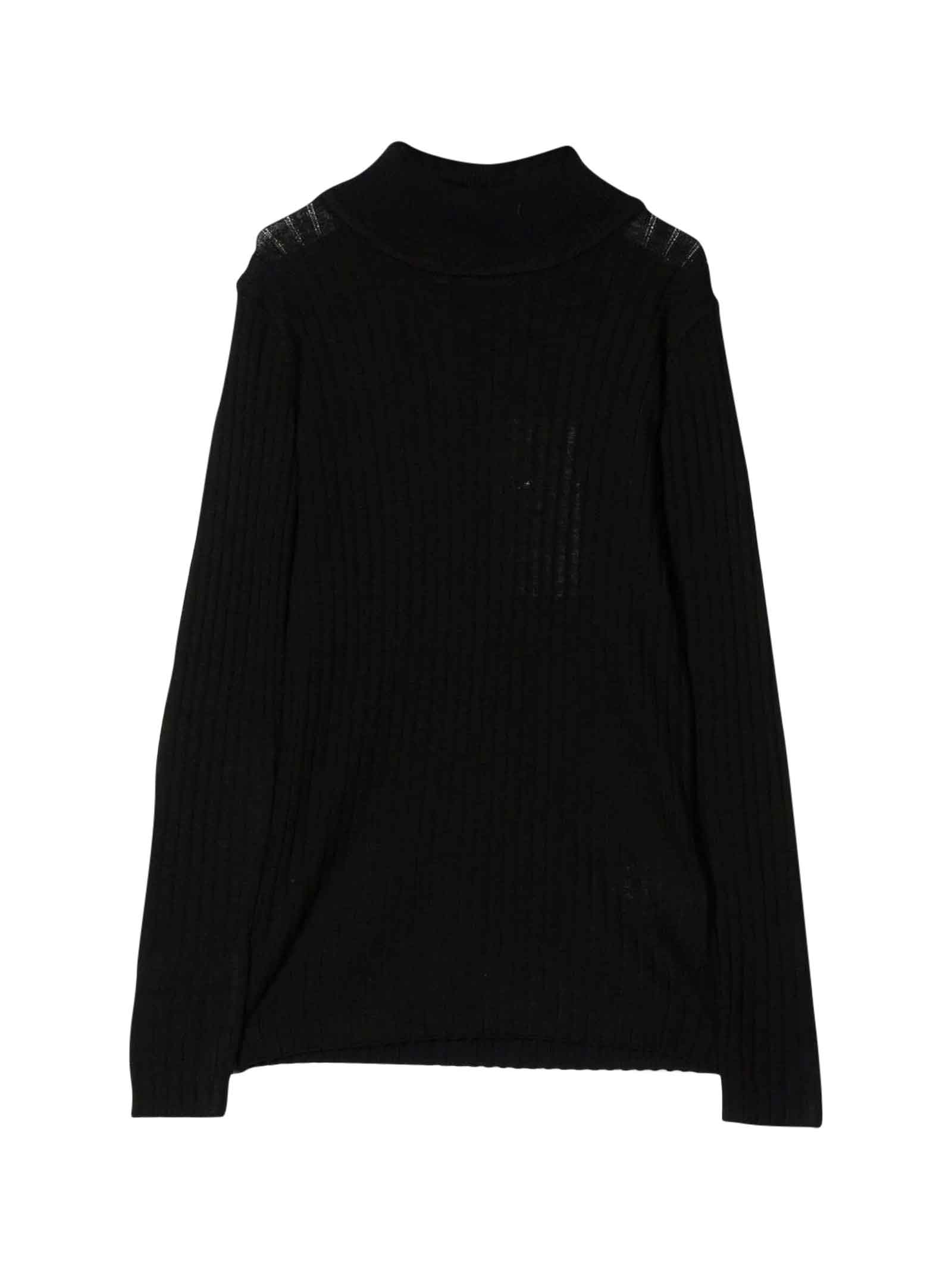Molo Teen Black Striped Sweater