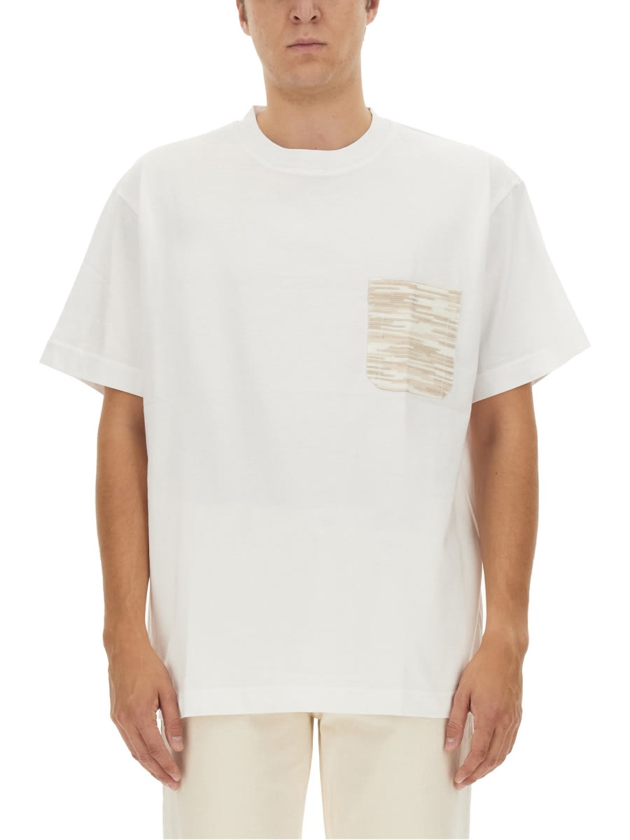 Shop Missoni Jersey T-shirt In White