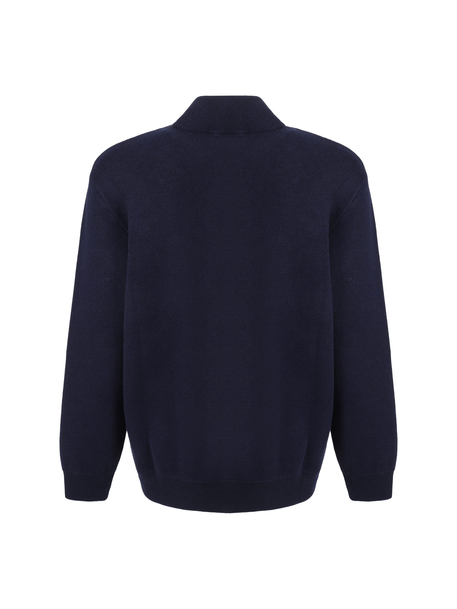 Shop Brunello Cucinelli Cardigan In Blue