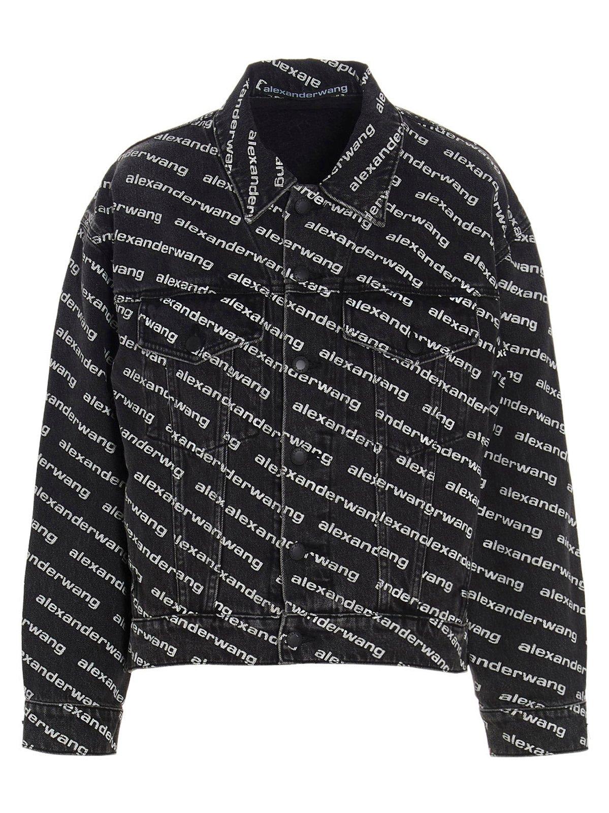 All Over Logo Print Jacket