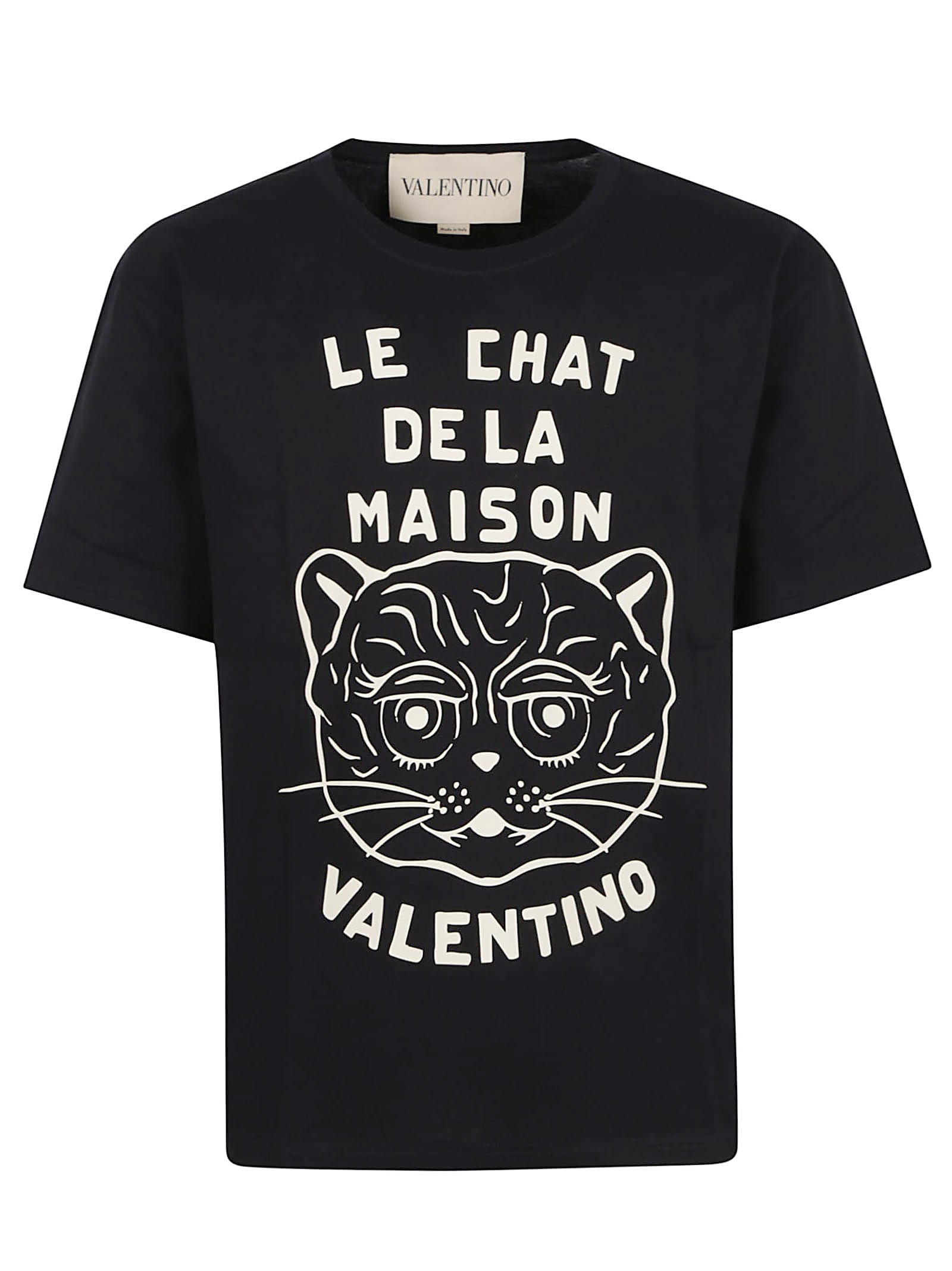 Valentino Garavani T-shirt With Le Chat De La Maison Print