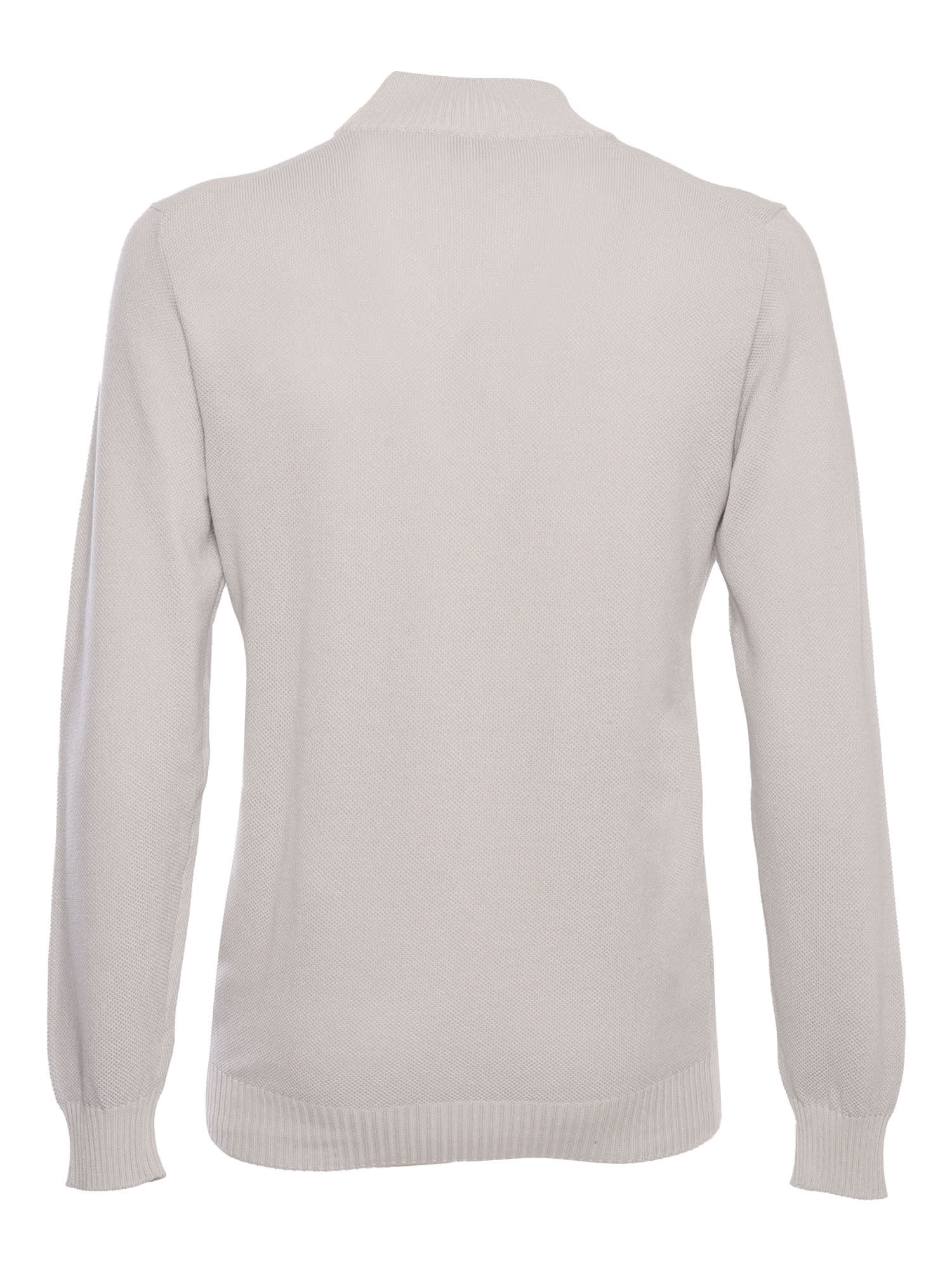 Shop Fedeli Supima Dusty Sweater In White