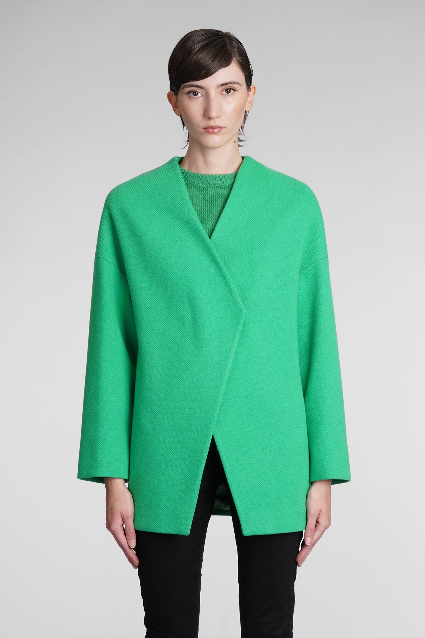 MVP Wardrobe Coat In Green Polyester