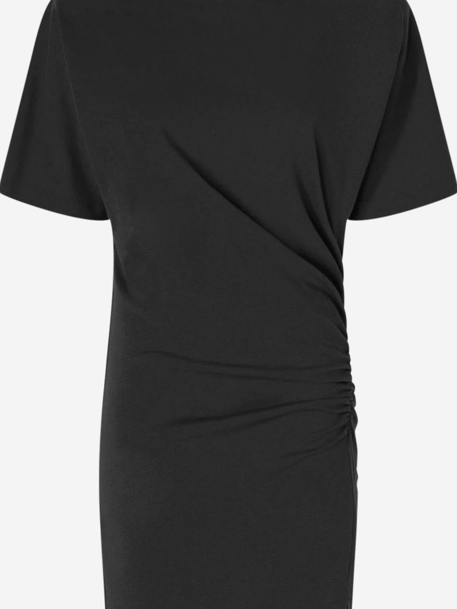 Pinko Long T-shirt Dress With Padded Shoulders