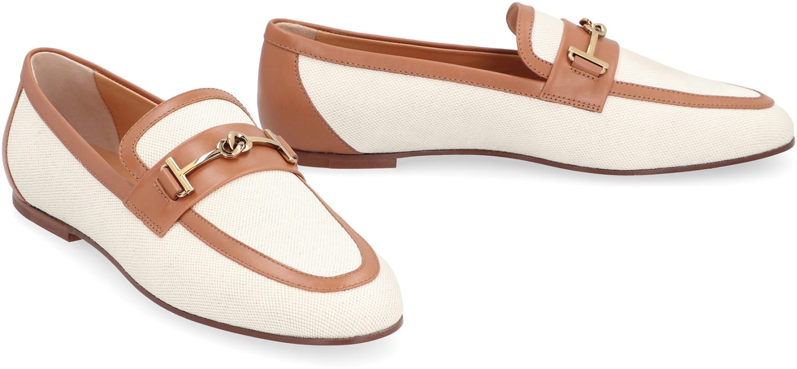 Shop Tod's Fabric Loafers