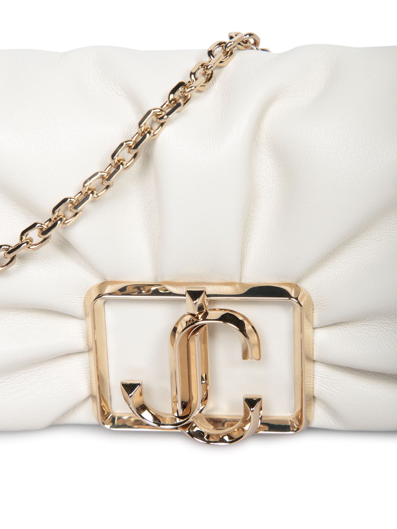Jimmy Choo Edie Wallet Ivory Bag In White