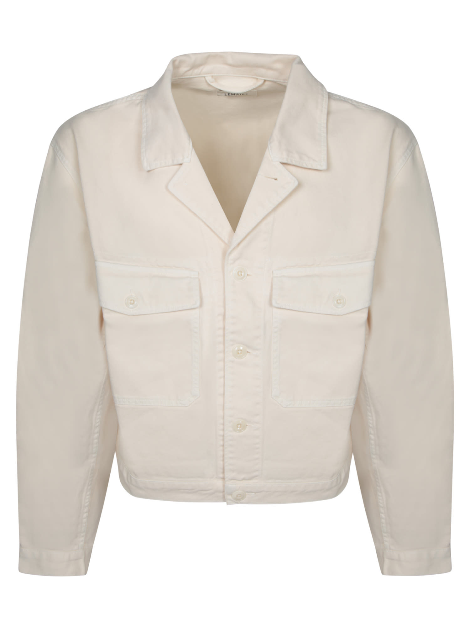 Lemaire Ecru Blazer With Classic Collar In White
