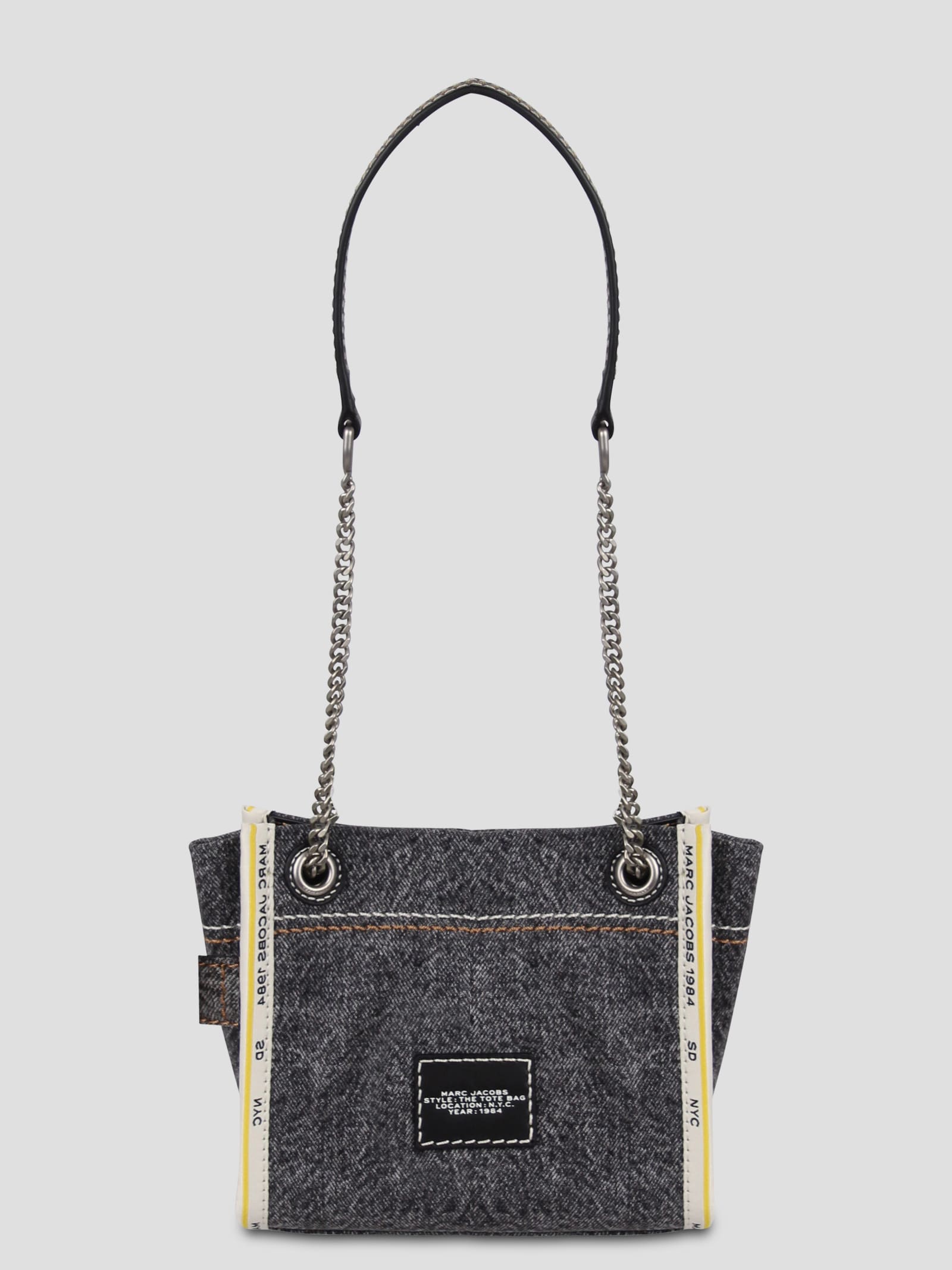 Shop Marc Jacobs The Denim Chain Shoulder Bag