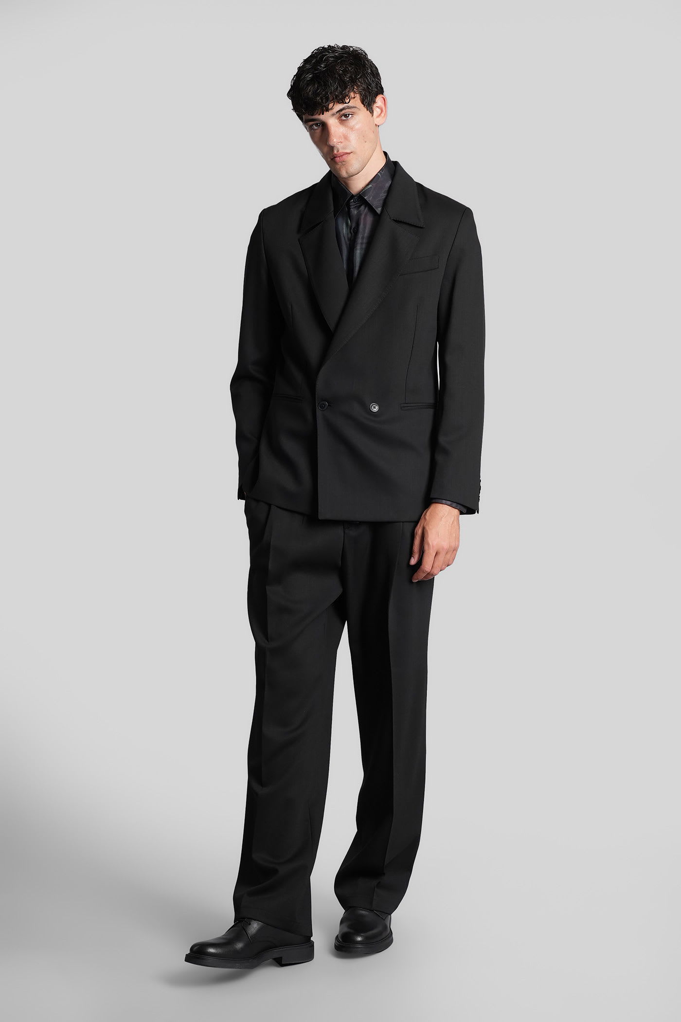Costumein Donatien Blazer In Black Wool In Black