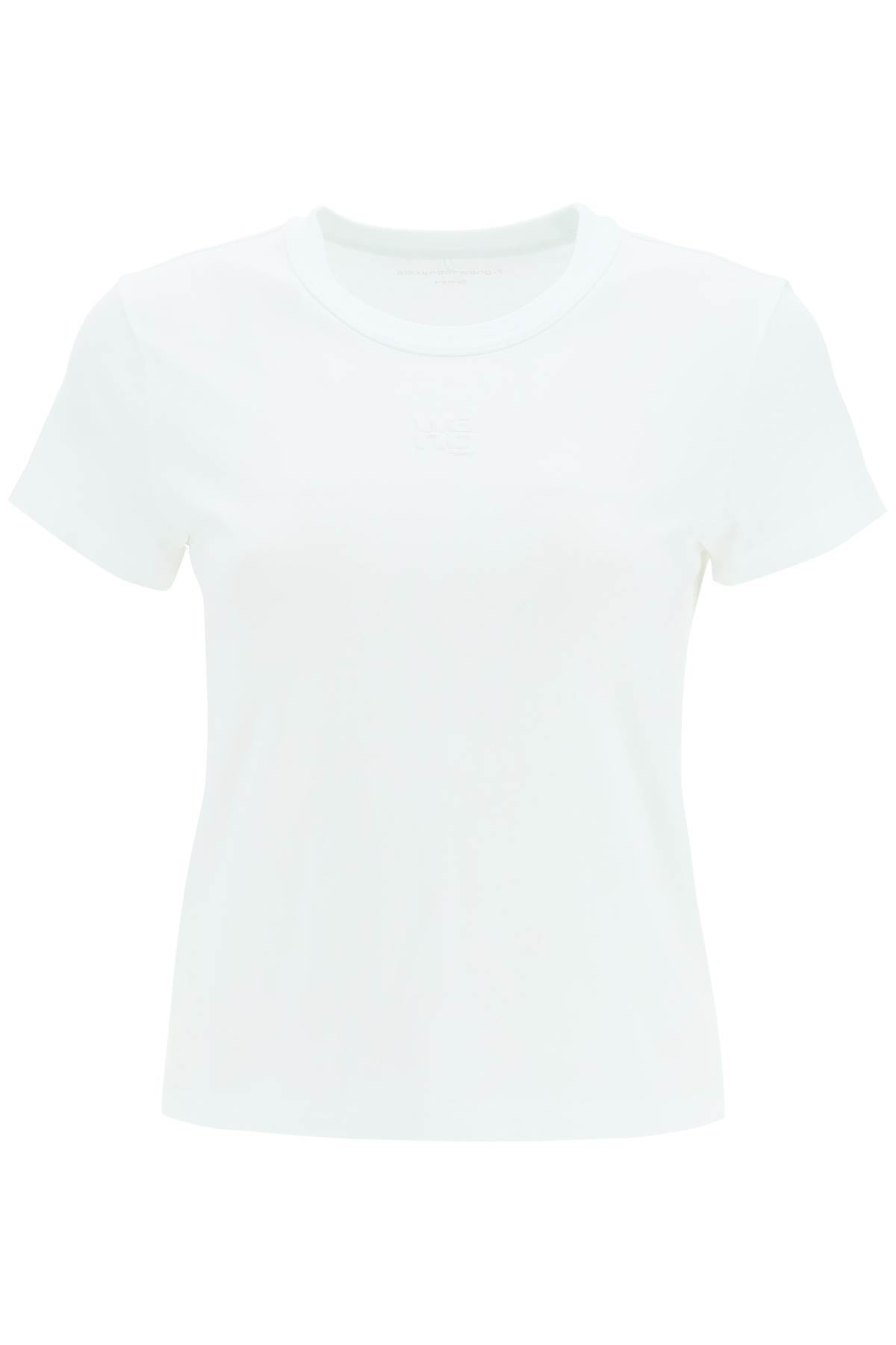 Shop Alexander Wang Logo T-shirt In Bianco
