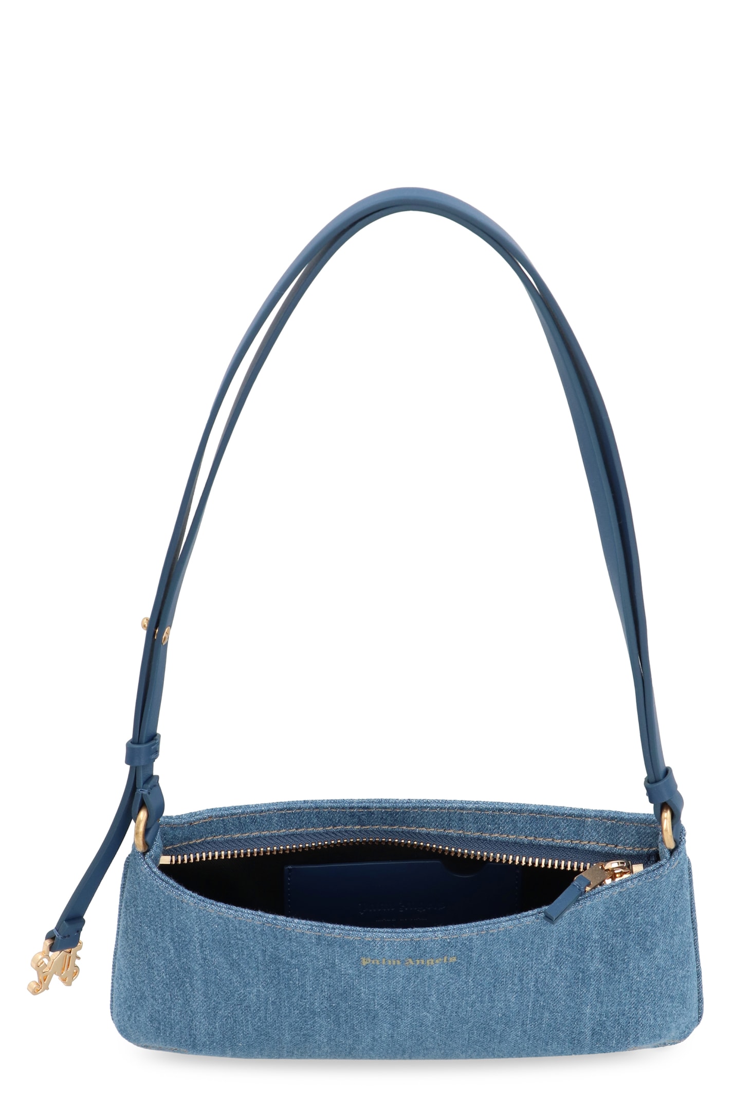 Shop Palm Angels Giorgina Shoulder Bag In Gnawed Blue