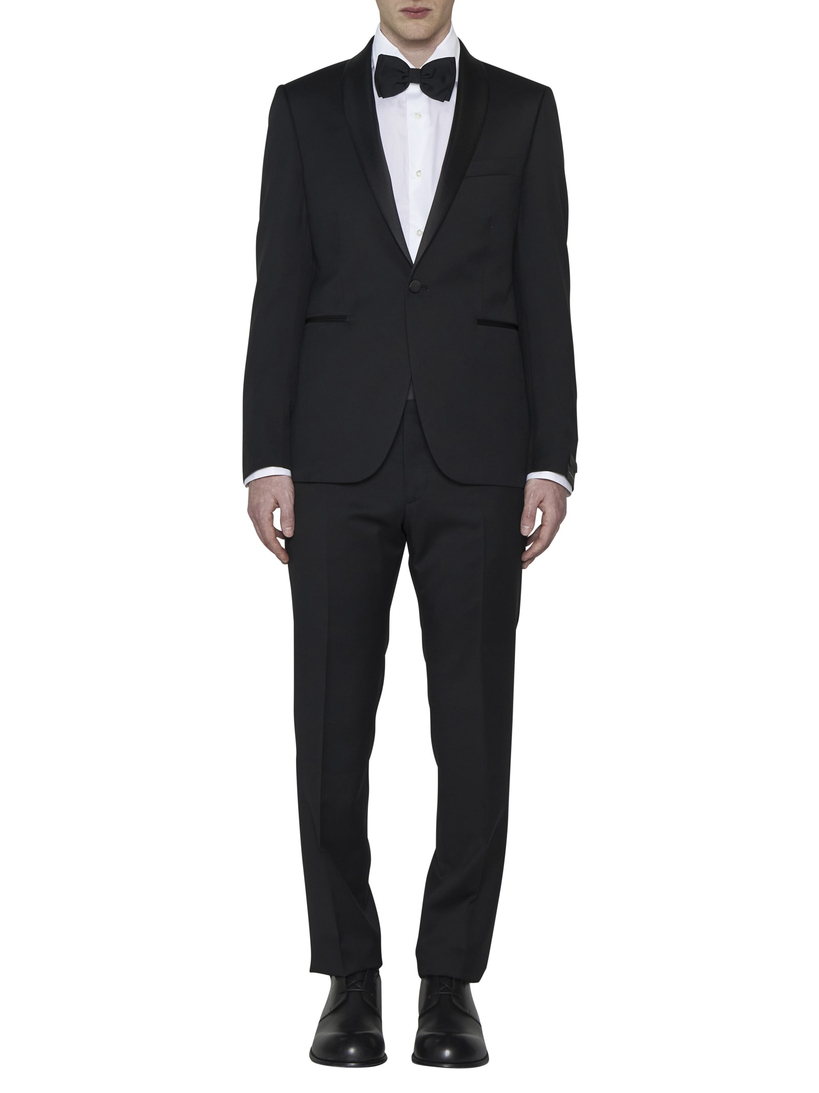 Shop Tagliatore Suit In Black