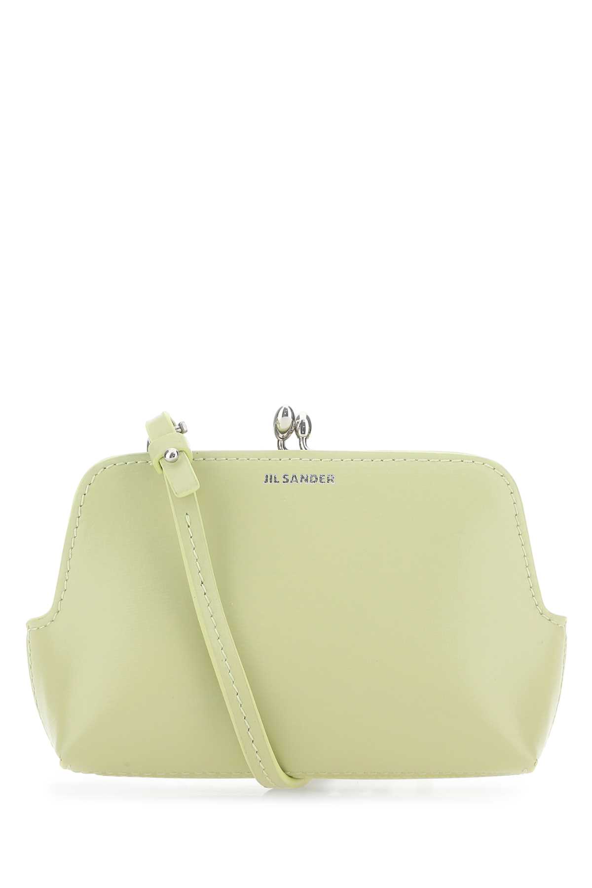 Pastel Green Leather Micro Goji Crossbody Bag