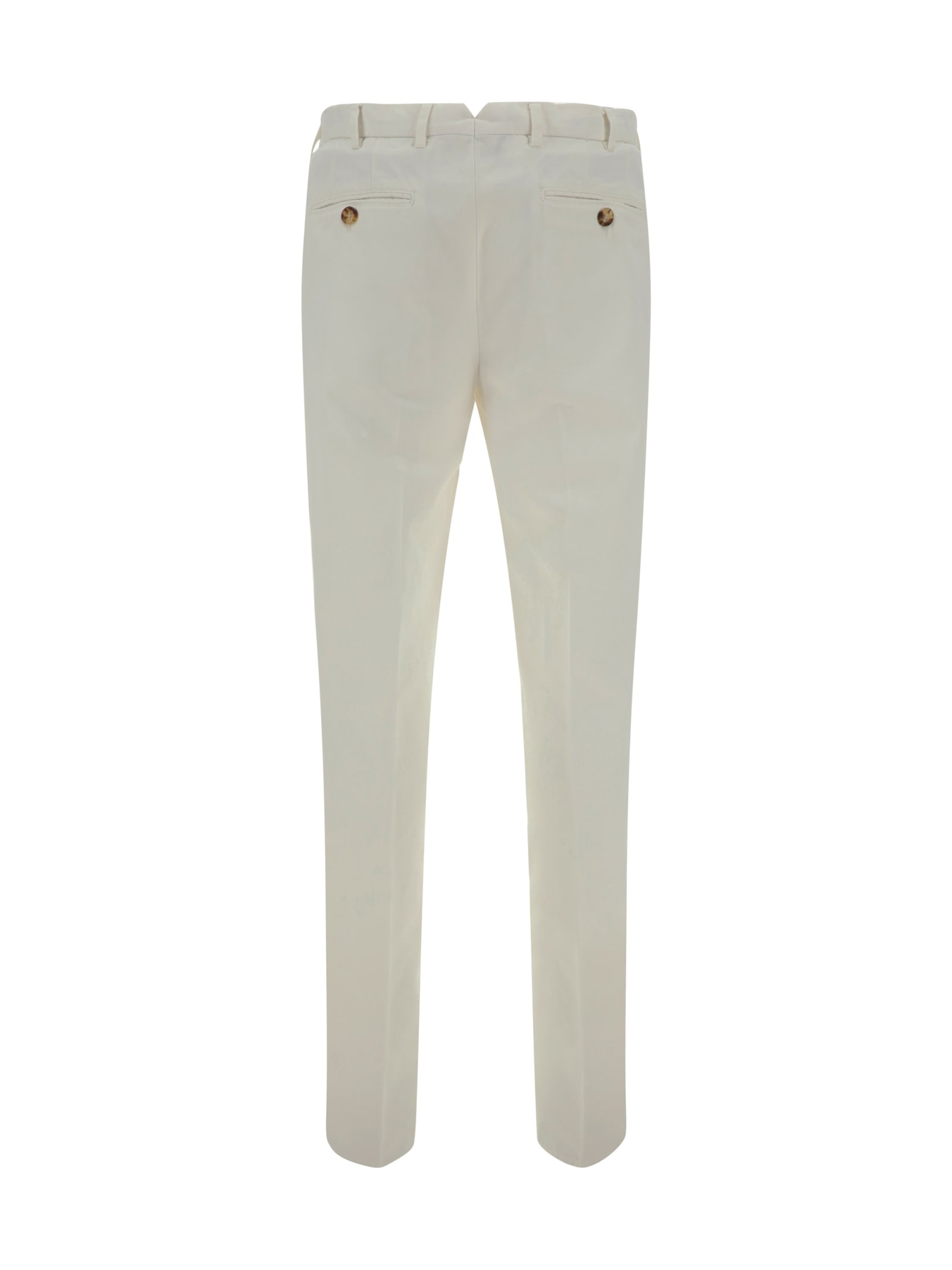 Shop Brunello Cucinelli Dyed Pants In Neve