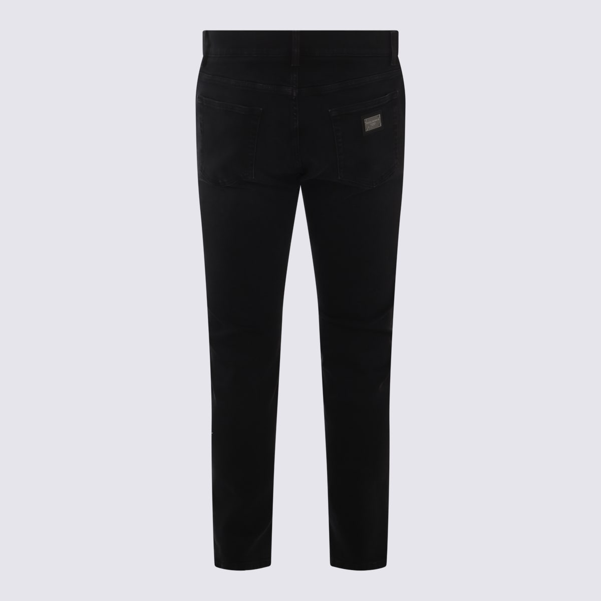 DOLCE & GABBANA BLACK COTTON BLEND ESSENTIALS JEANS 