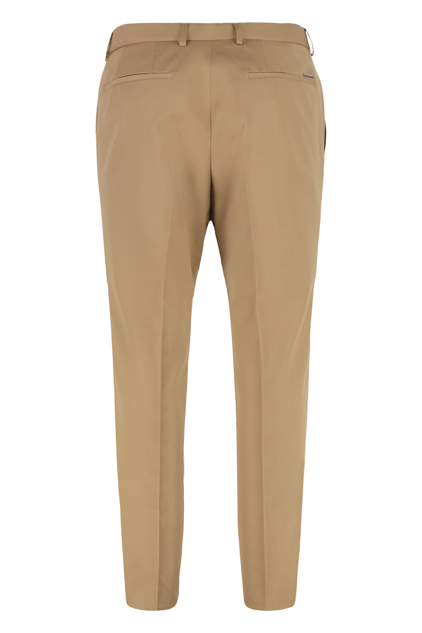 Hugo Boss Boss Wool Blend Trousers In Nude