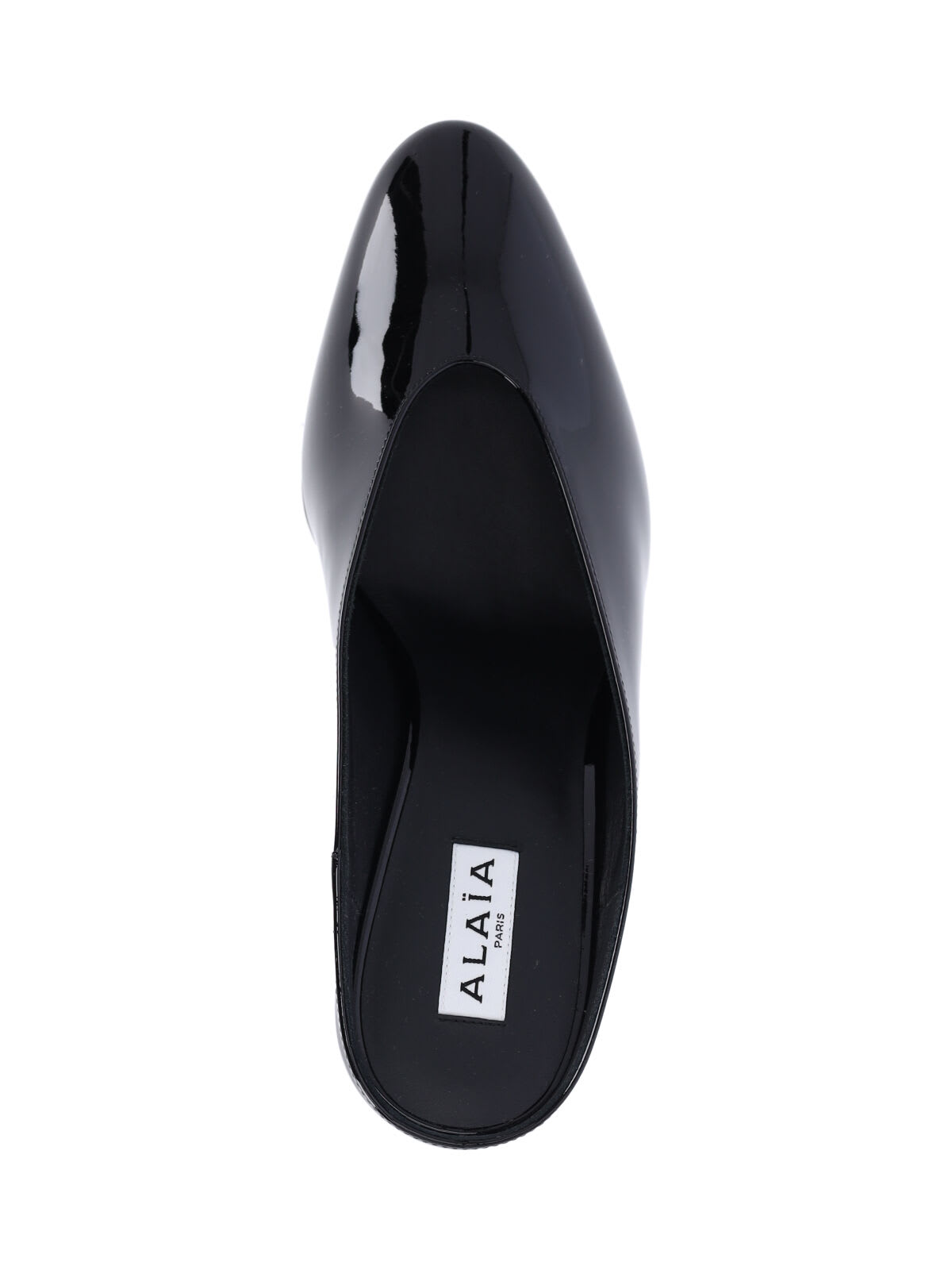 Shop Alaïa Mules With Curved Wedges
