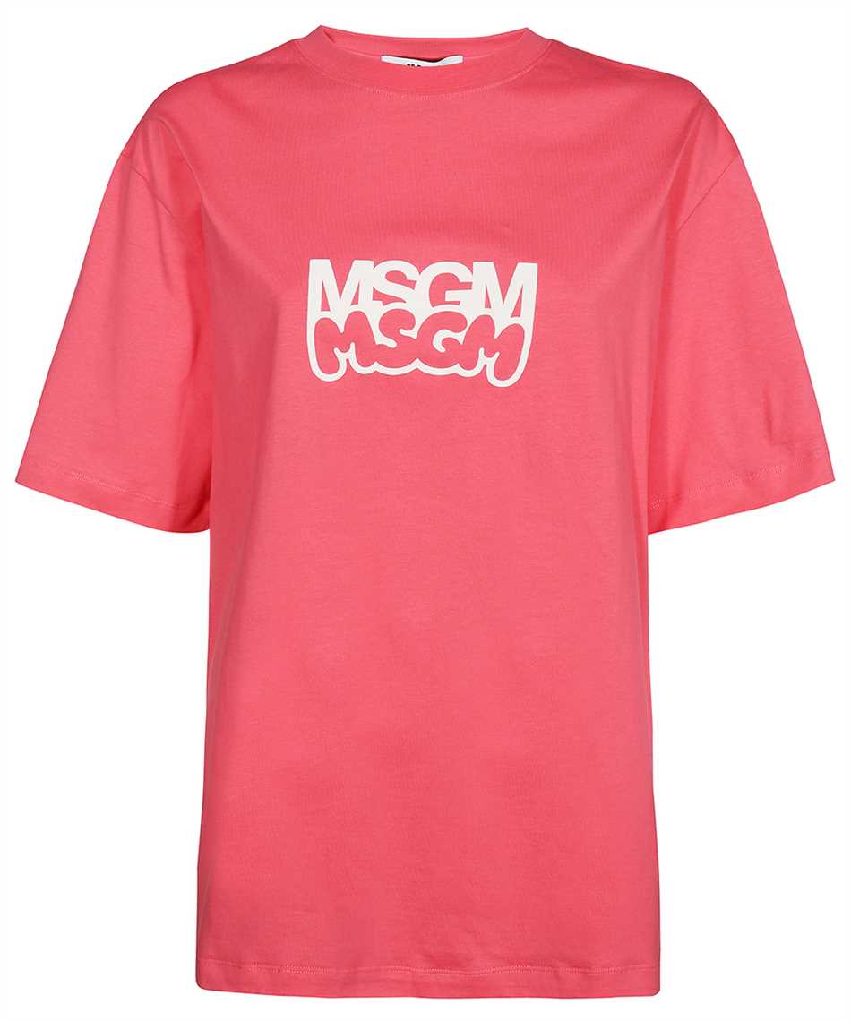 Msgm Cotton T-shirt In Pink