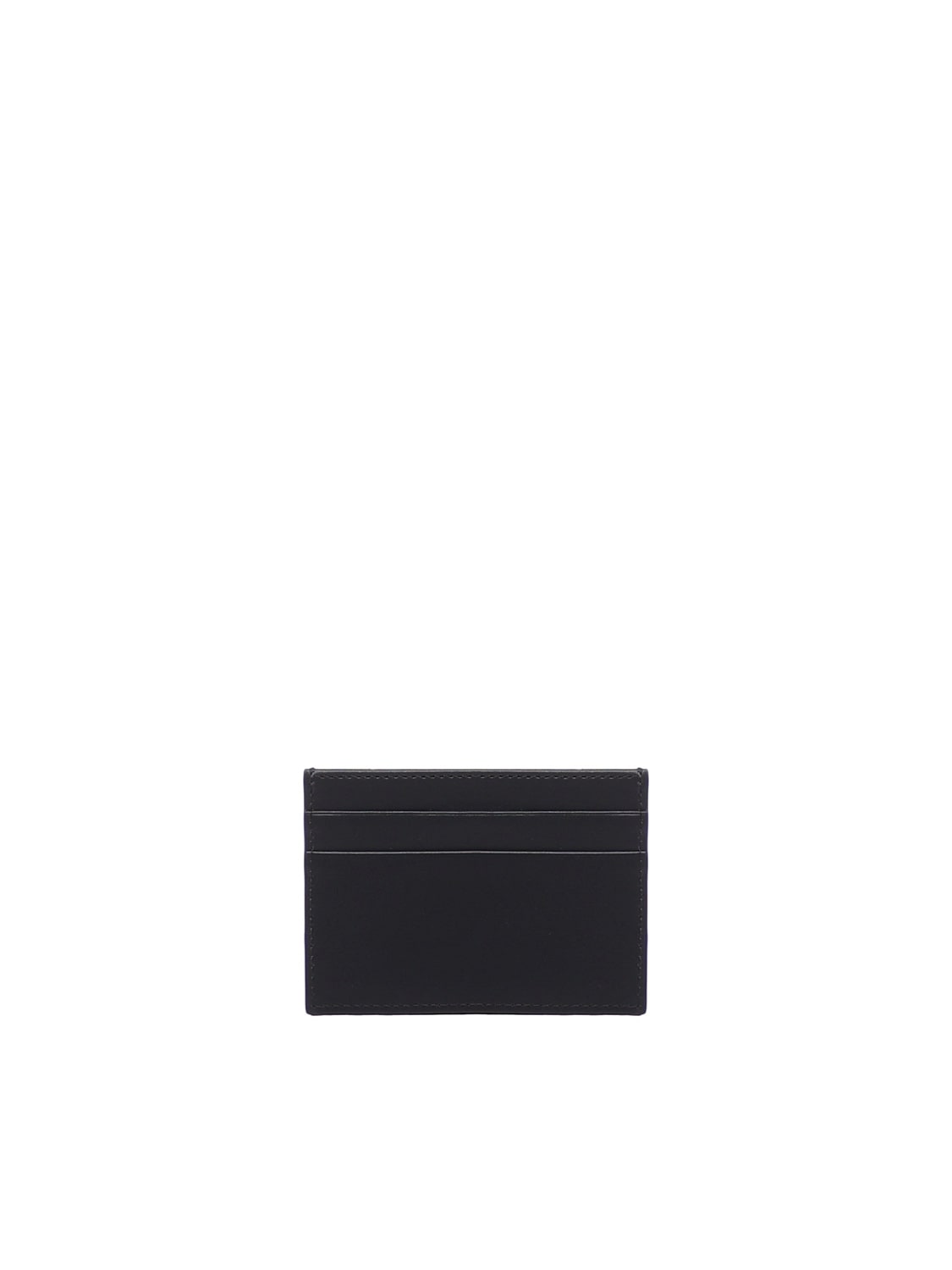 Shop Dolce & Gabbana Embossed Logo Card Holder In Black