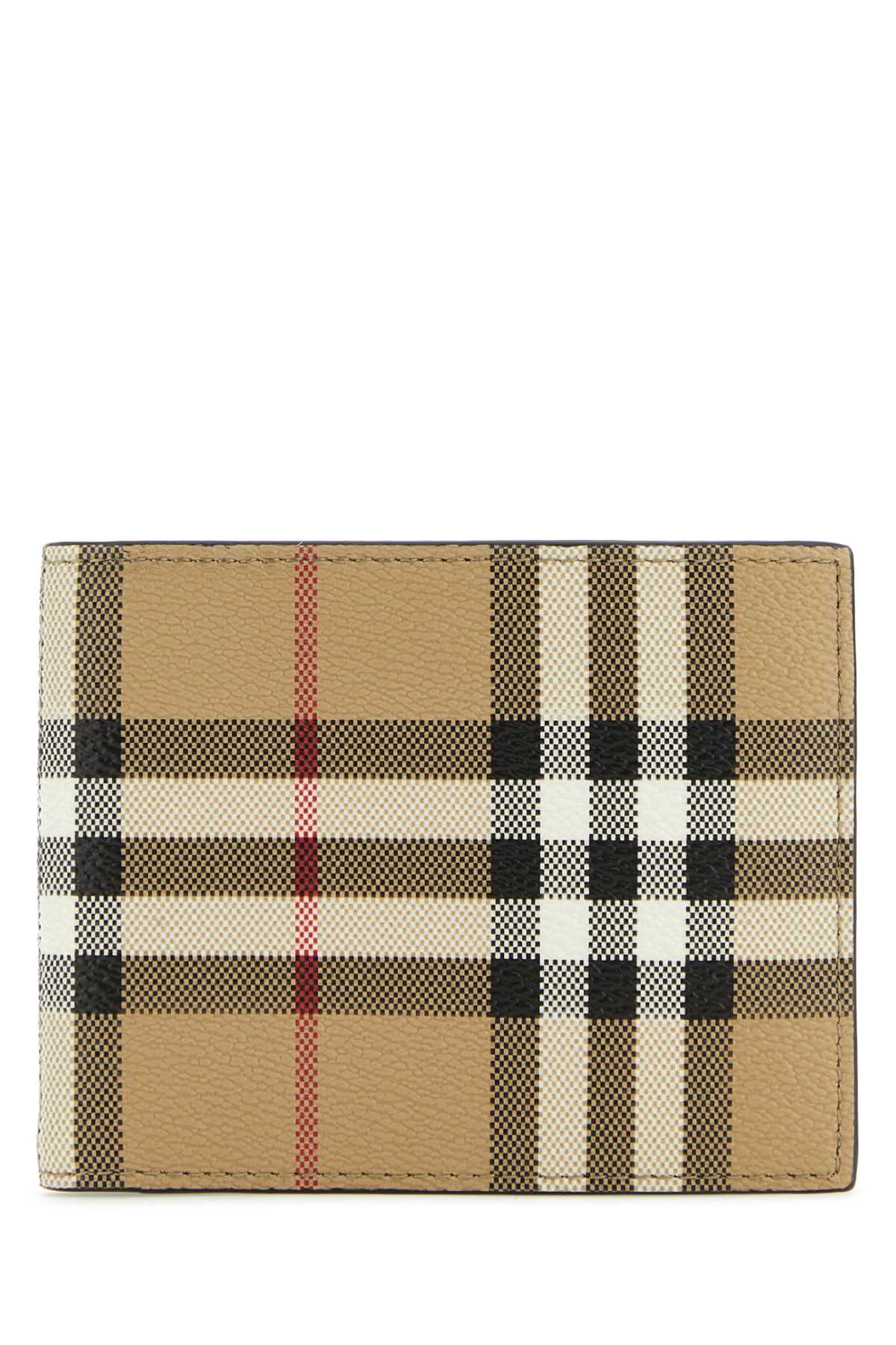 Shop Burberry Printed E-canvas Wallet In Archivebeige