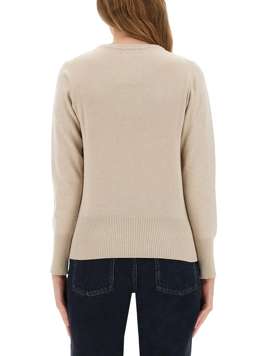 Woolrich Ribbed Sweater In Nude