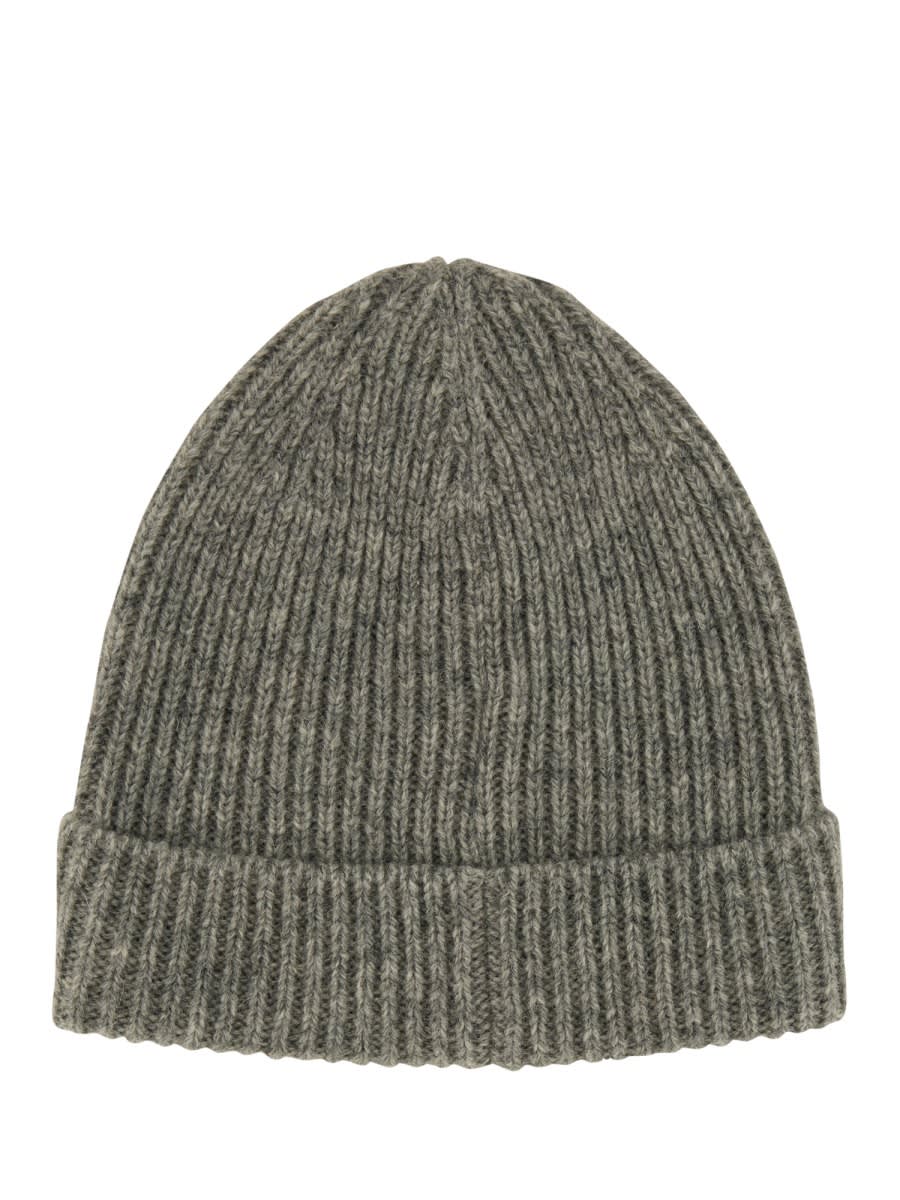 And Wander Beanie Hat With Logo In Grey