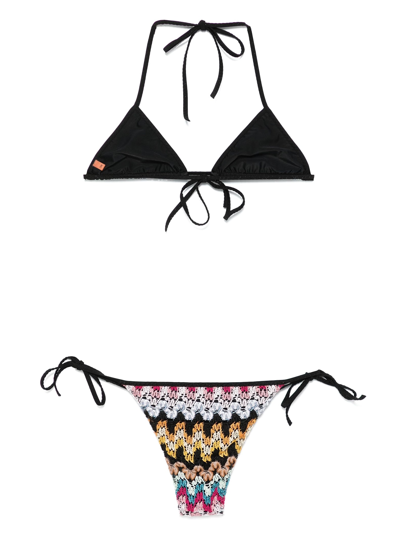 Shop Missoni Bikini In Na Multicolore Dark Base