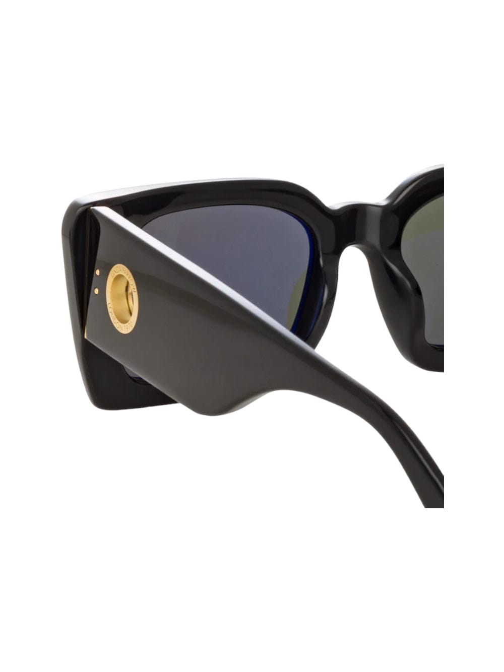 Shop Linda Farrow Nieve - Black Sunglasses