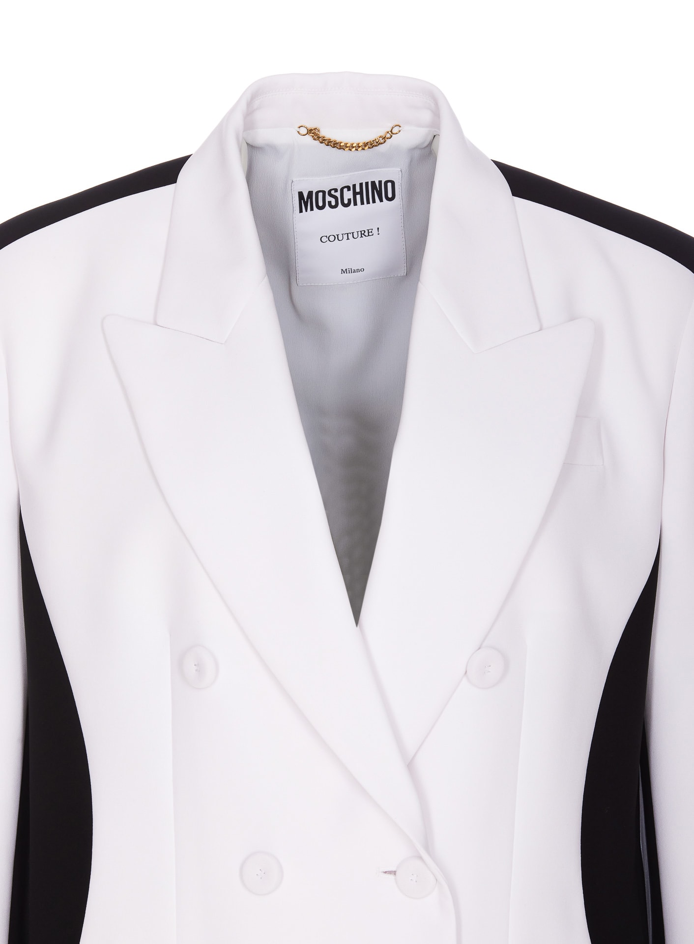 Shop Moschino Blazer In Black