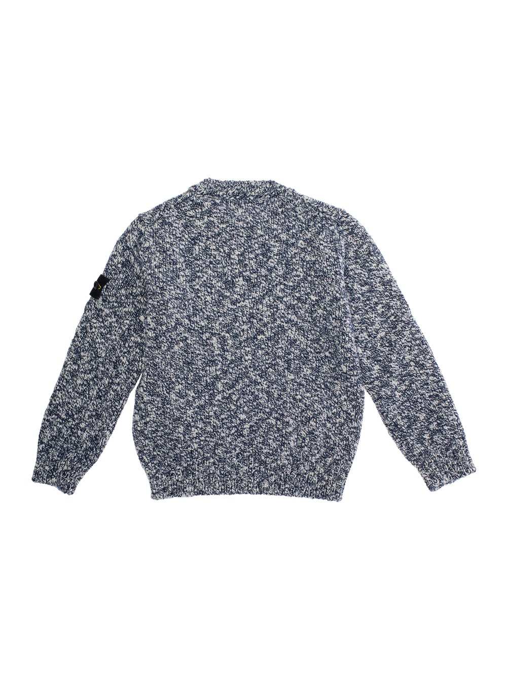 Stone Island Speckled Crew-neck Sweater In Gray