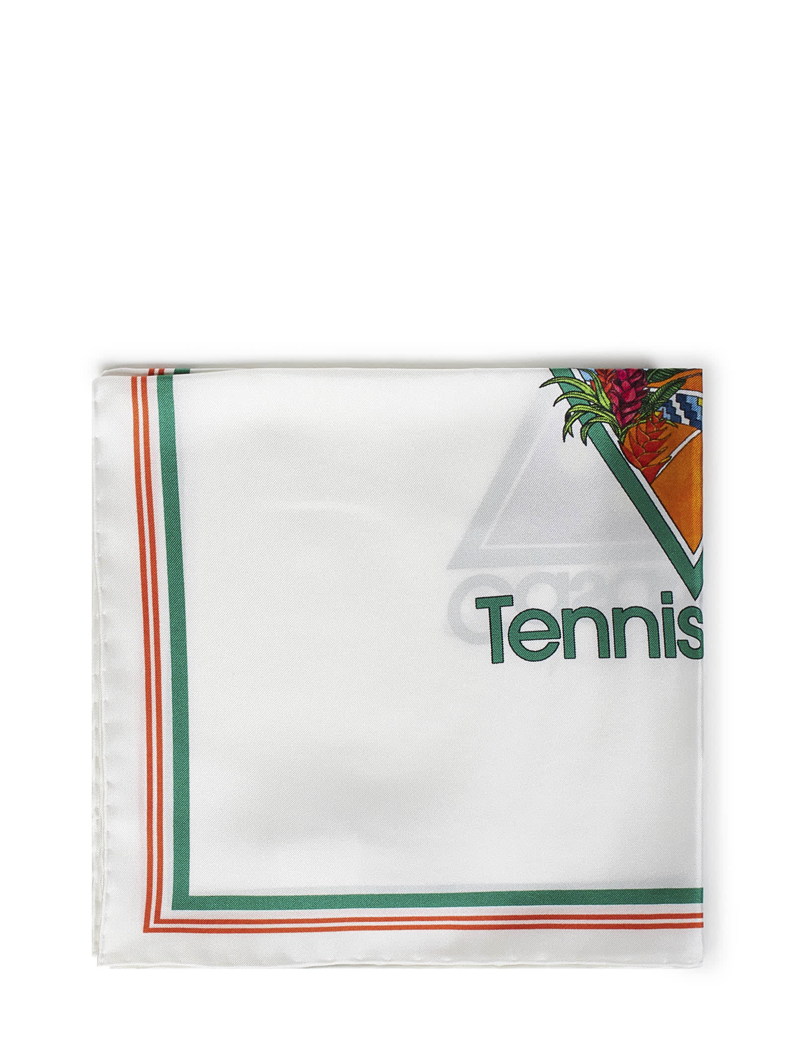 Casablanca Tennis Club Icon Small Scarf