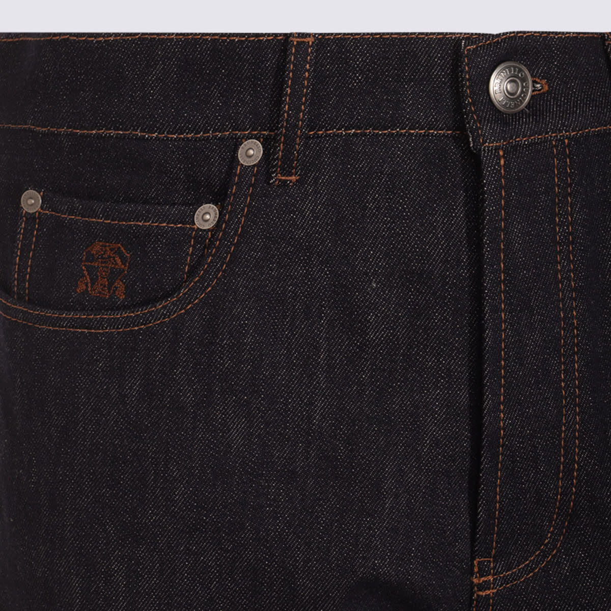 Brunello Cucinelli Men Iconic Fit Denim Cotton Jeans In Black