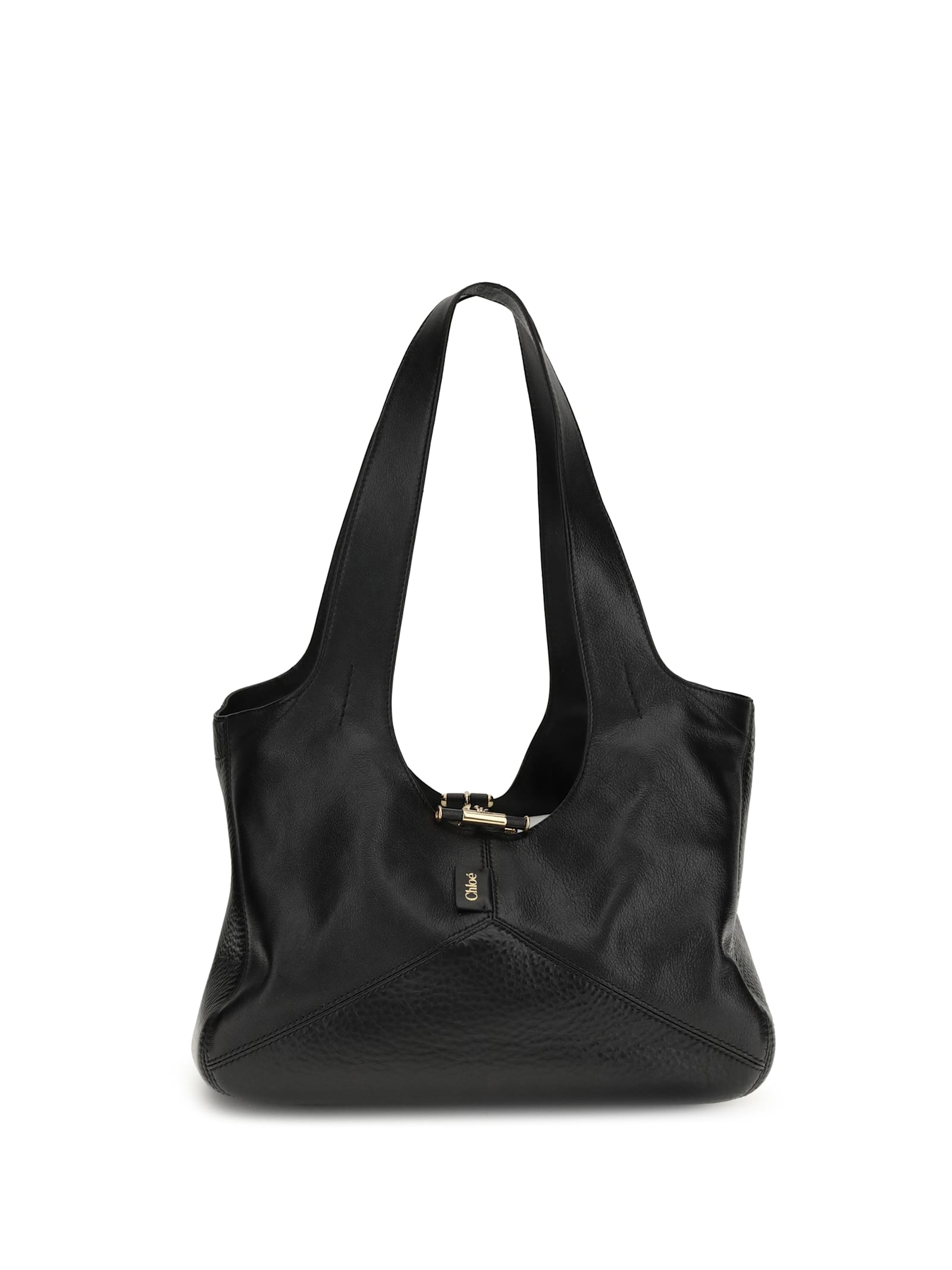 Chloé Women East-west Balloon Shoulder Bag In Black